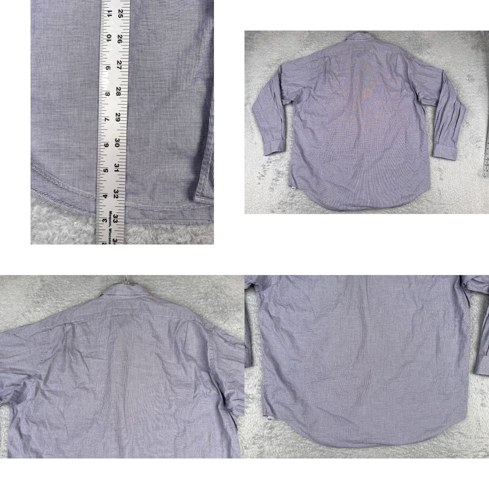Polo Ralph Lauren VINTAGE Polo Ralph Lauren Shirt Men Large Blue Plaid Button Up Cotton Marlowe Size US L / EU 52-54 / 3 - 9 Thumbnail