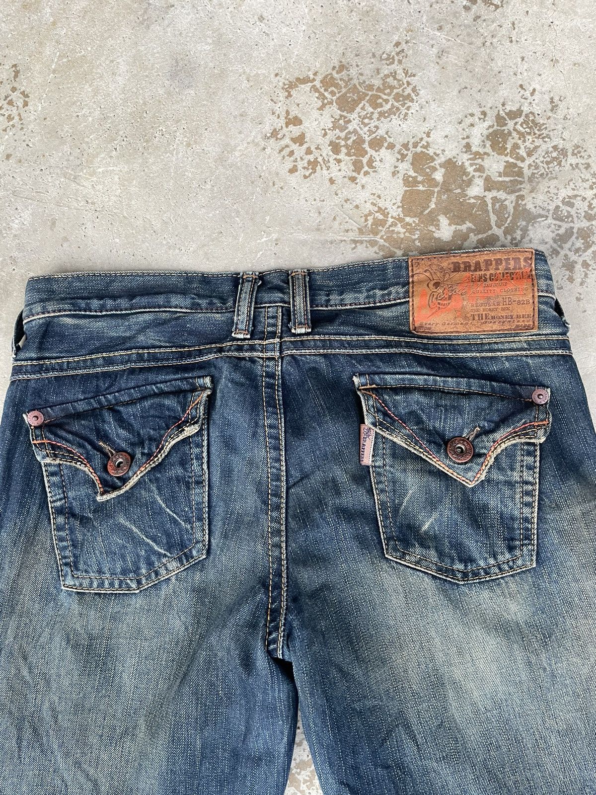 If Six Was Nine Vintage Brappers Sanforized Flare Jeans Rusty Size US 34 / EU 50 - 6 Thumbnail