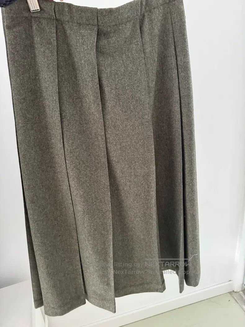 Jil Sander Jil Sander Wool pleated skirt Size 35" - 2 Thumbnail