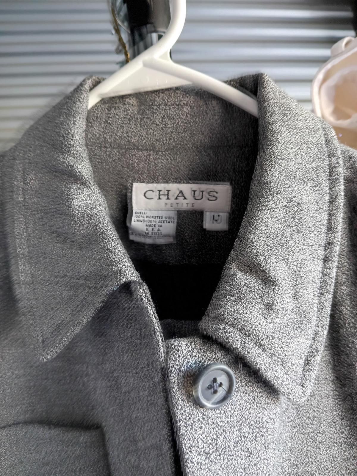 Chaps Ralph Lauren Chaus Women's Gray Suit Set Size L / US 10 / IT 46 - 4 Thumbnail