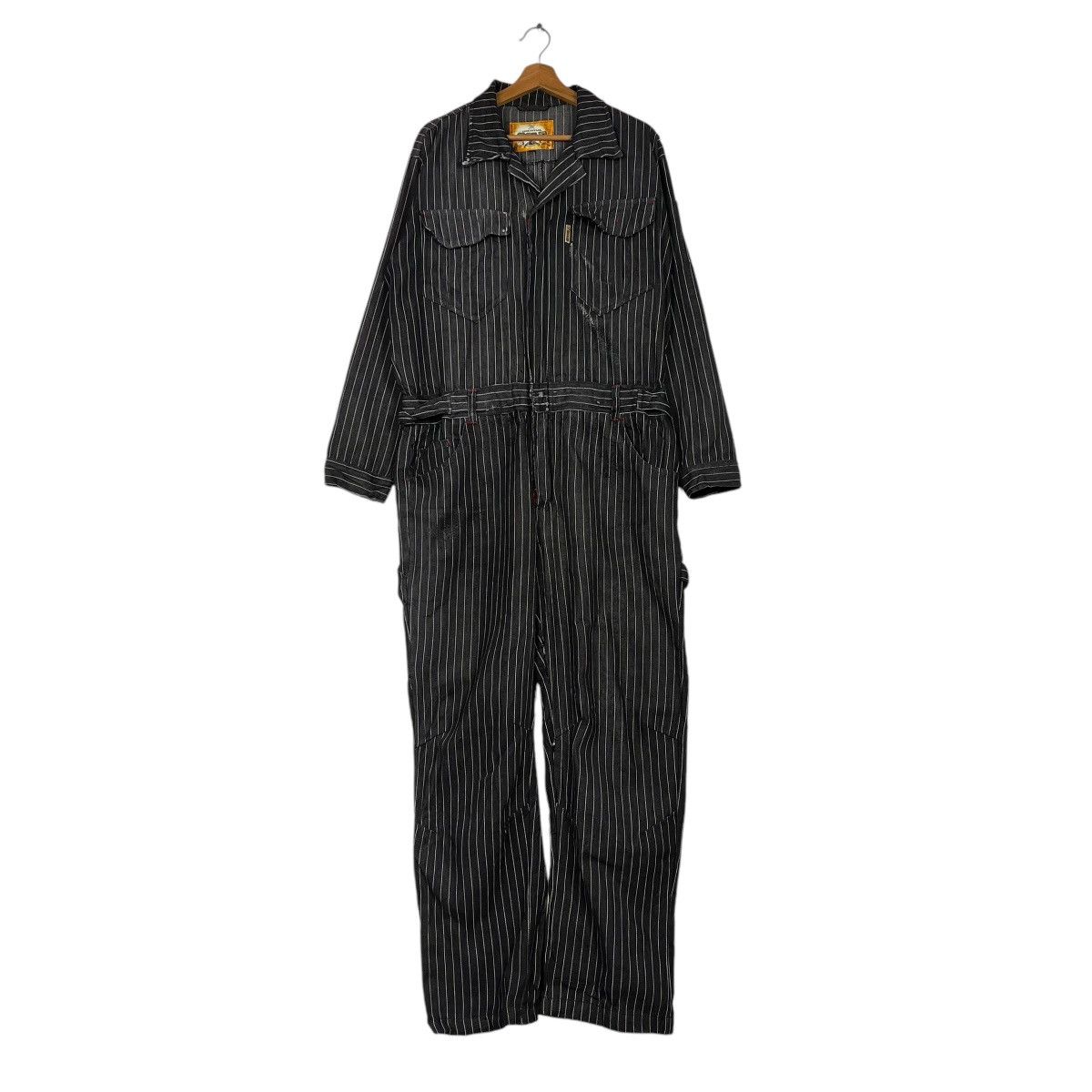 14th Addiction Vintage Gold Zack Style Workwear Hickory Stripe Overall Size US 36 / EU 52 - 1 Thumbnail