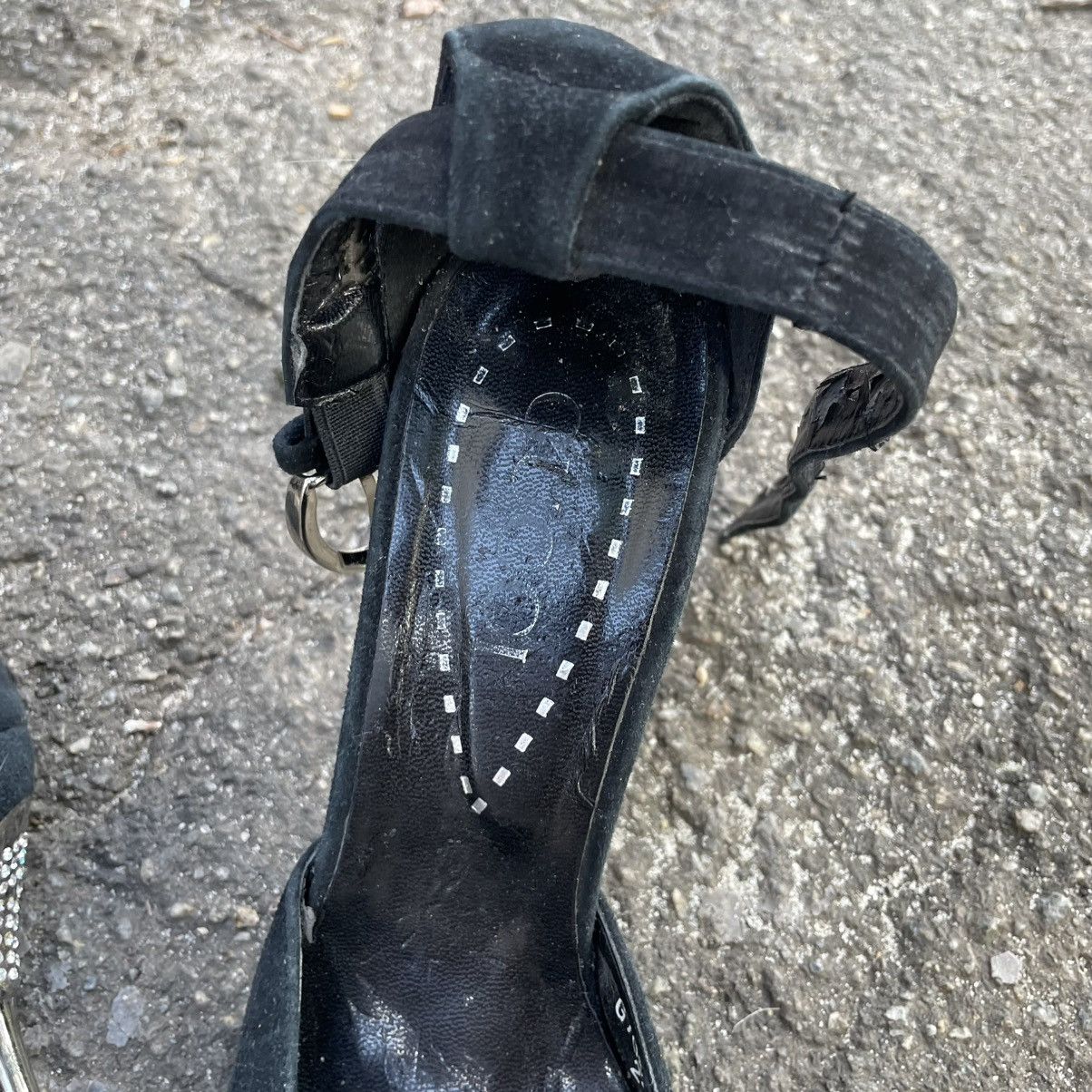 Vintage 24.5 cm 90s GUCCI Crystal Heels Y2k diamond shoes tom ford Size US 8.5 / IT 38.5 - 3 Thumbnail