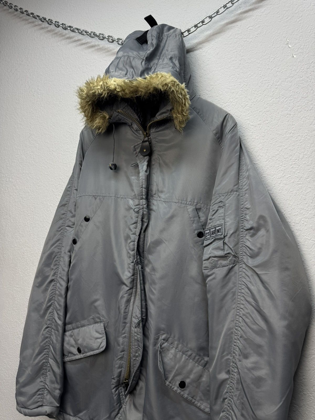 If Six Was Nine WOW😻 Vintage Fur JACKET Mohair LGB HOODIE JAPAN CANADA GOOSE Size US XL / EU 56 / 4 - 3 Thumbnail