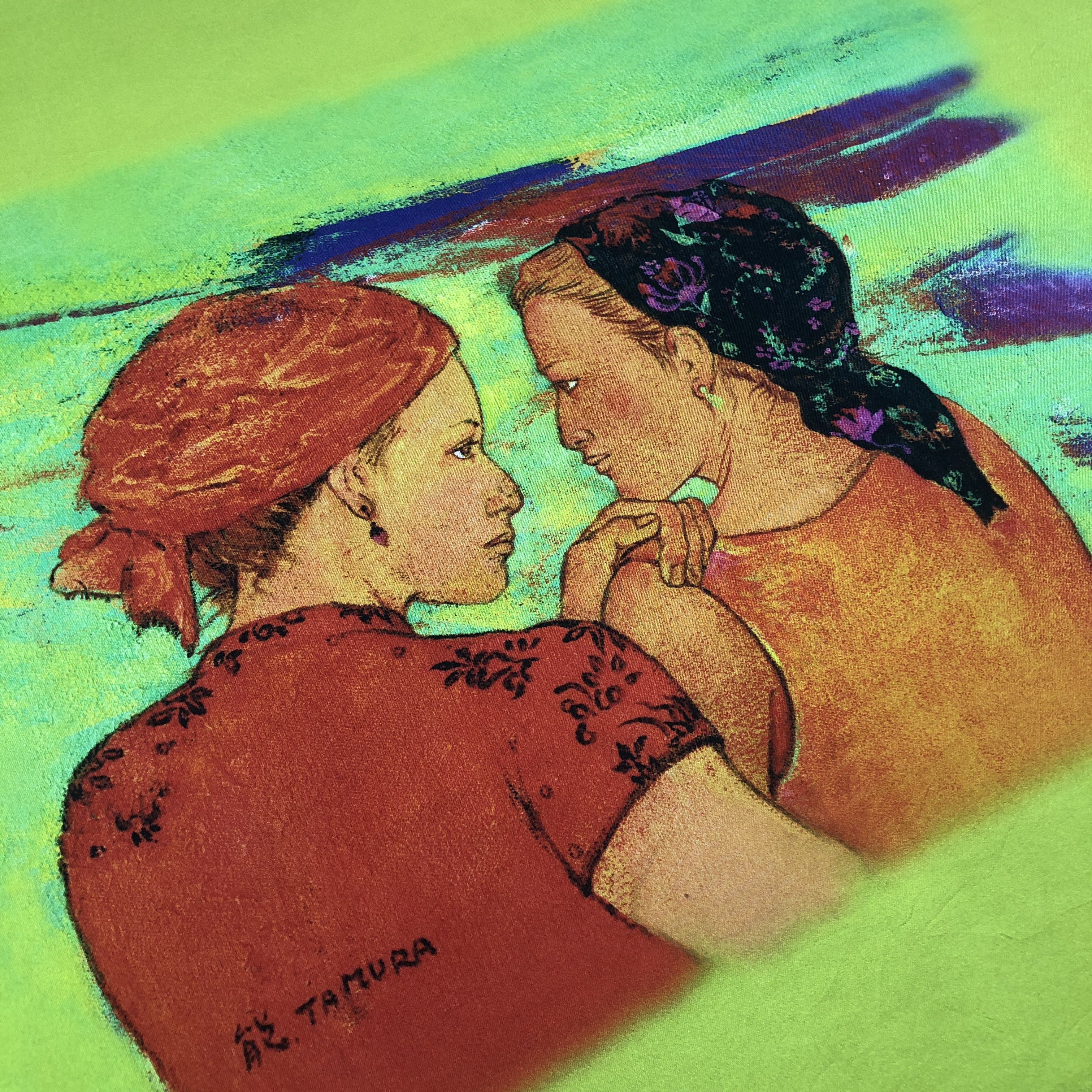 Fuck Art, Make Tees Vintage Kawashima SILK Scarf Twill Stole Wraps Scarves Size ONE SIZE - 9 Thumbnail