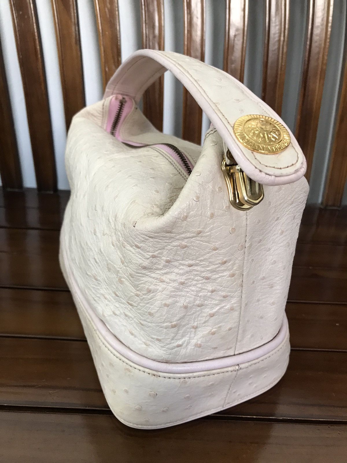 Versace Vintage Gianni Versace Bag Leather Pink Handbag Size ONE SIZE - 3 Thumbnail