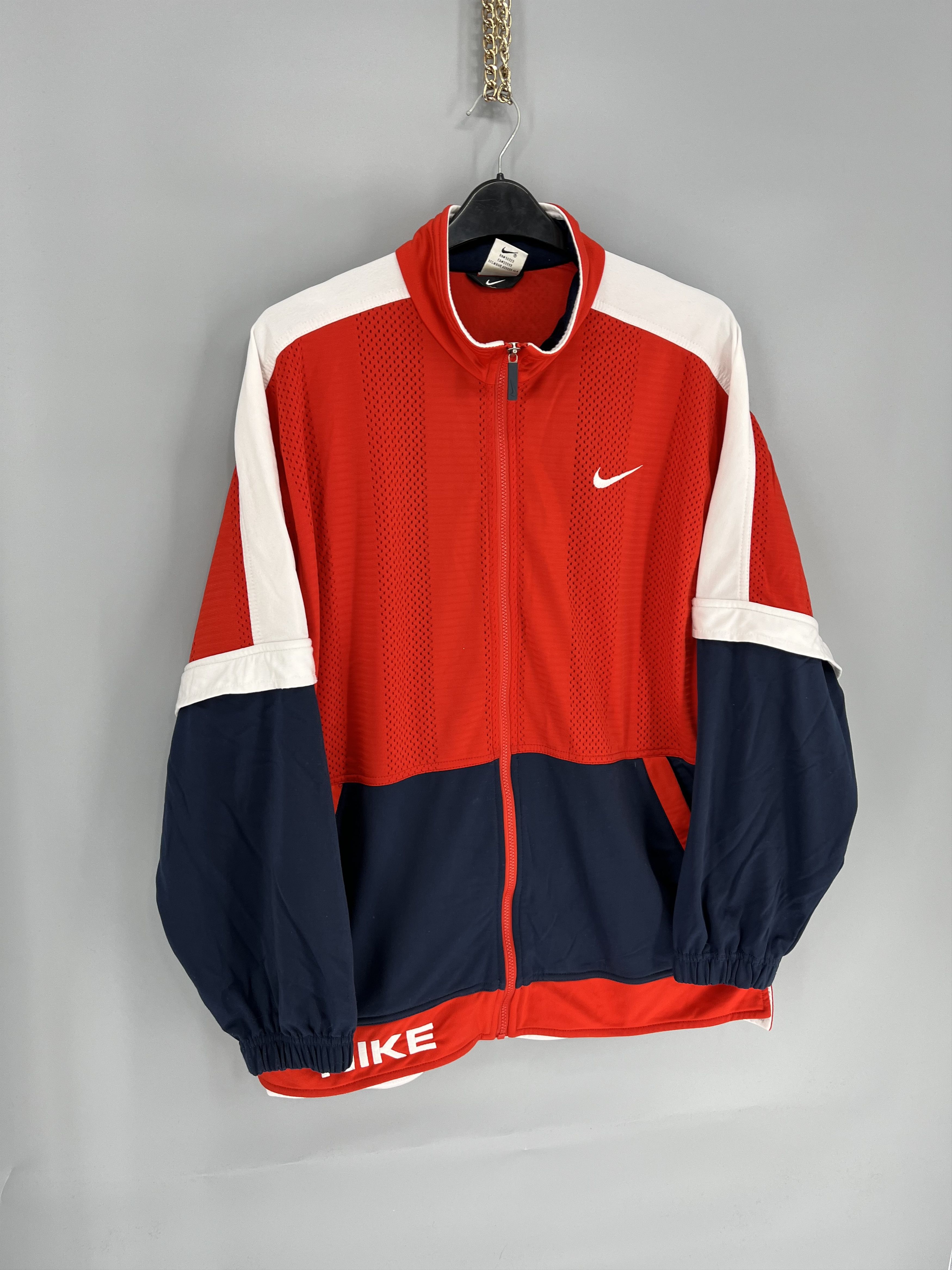 Nike Vintage 90s Jacket Big Logo Rare big Swoosh Size US L / EU 52-54 / 3 - 2 Thumbnail