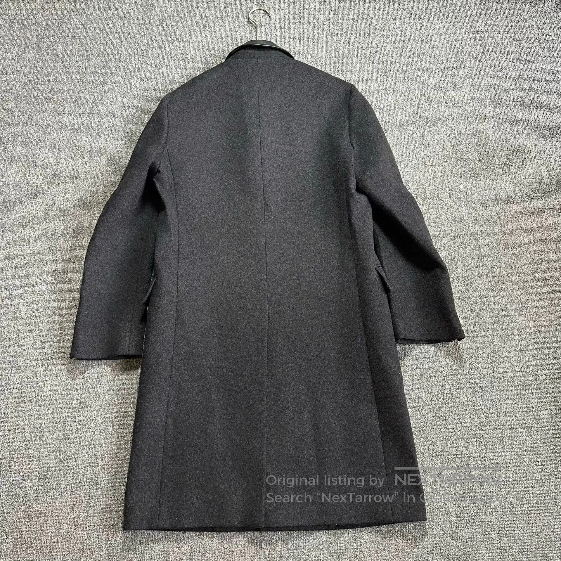 Alexander McQueen Alexander McQueen Black Leather Collar Coat. Size US M / EU 48-50 / 2 - 5 Thumbnail
