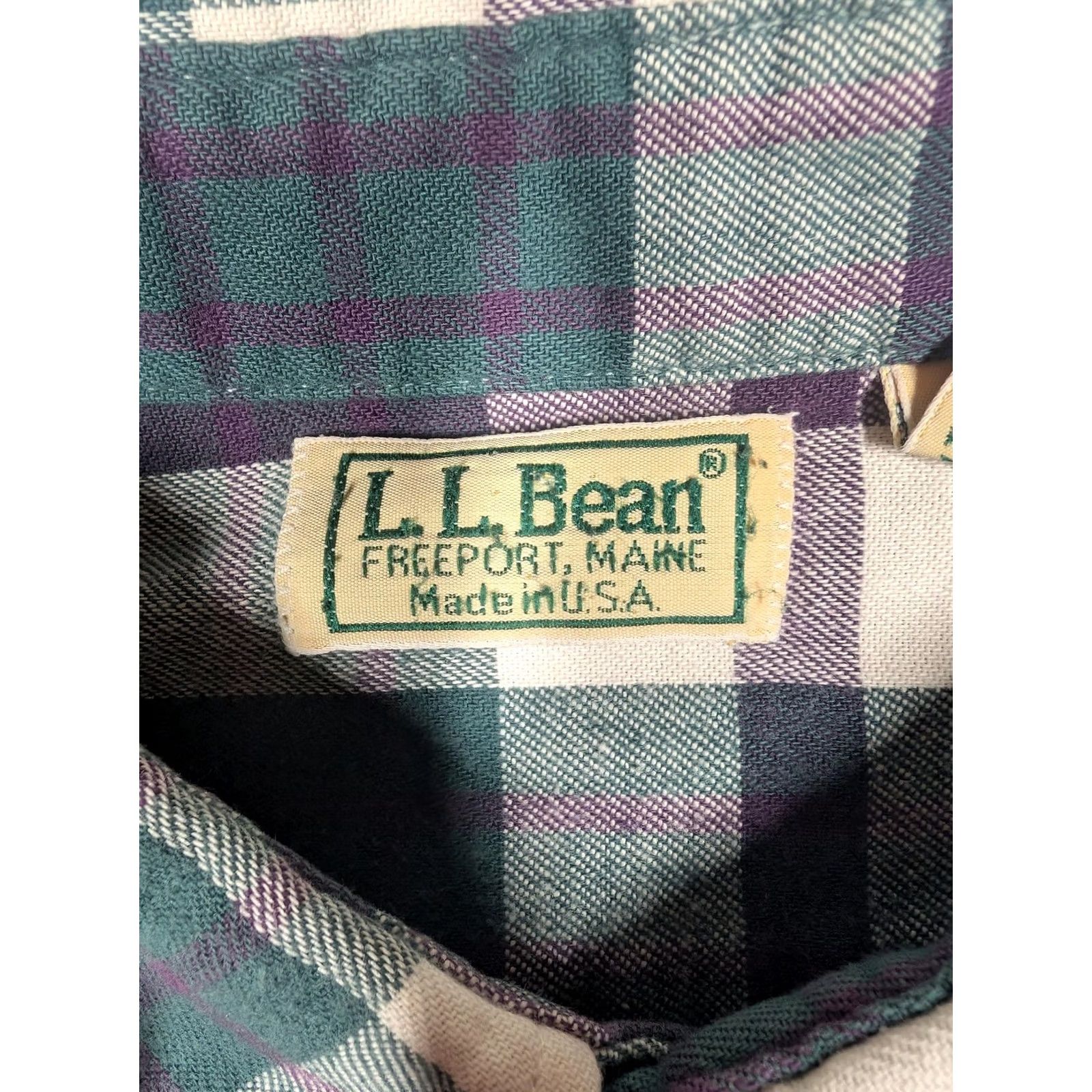 Vintage VINTAGE L.L. Bean Shirt Mens 2XLT Green Plaid Flannel Long Sleeve Button-Up USA Mens Tall 2XLT Casual Fall Womens? Size US XXL / EU 58 / 5 - 5 Thumbnail
