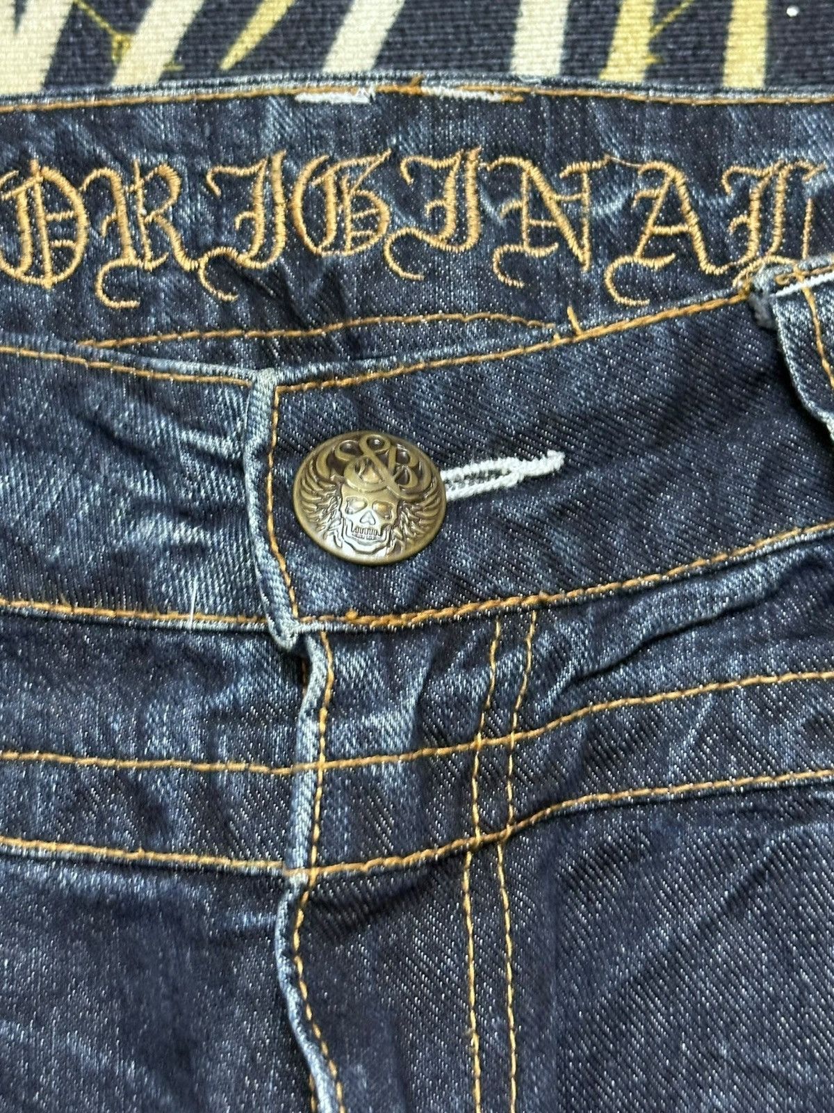 Dr. Collectors Vintage Japanese Brand Flare Comb Grunge Distressed Denim Size US 34 / EU 50 - 6 Thumbnail