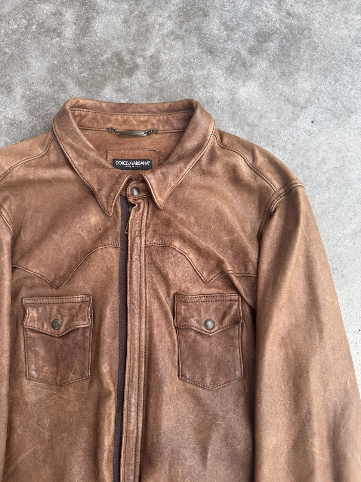 Dolce & Gabbana AW2003 Dolce& Gabbana Western leather archive leather Jacket Size US XL / EU 56 / 4 - 2 Thumbnail