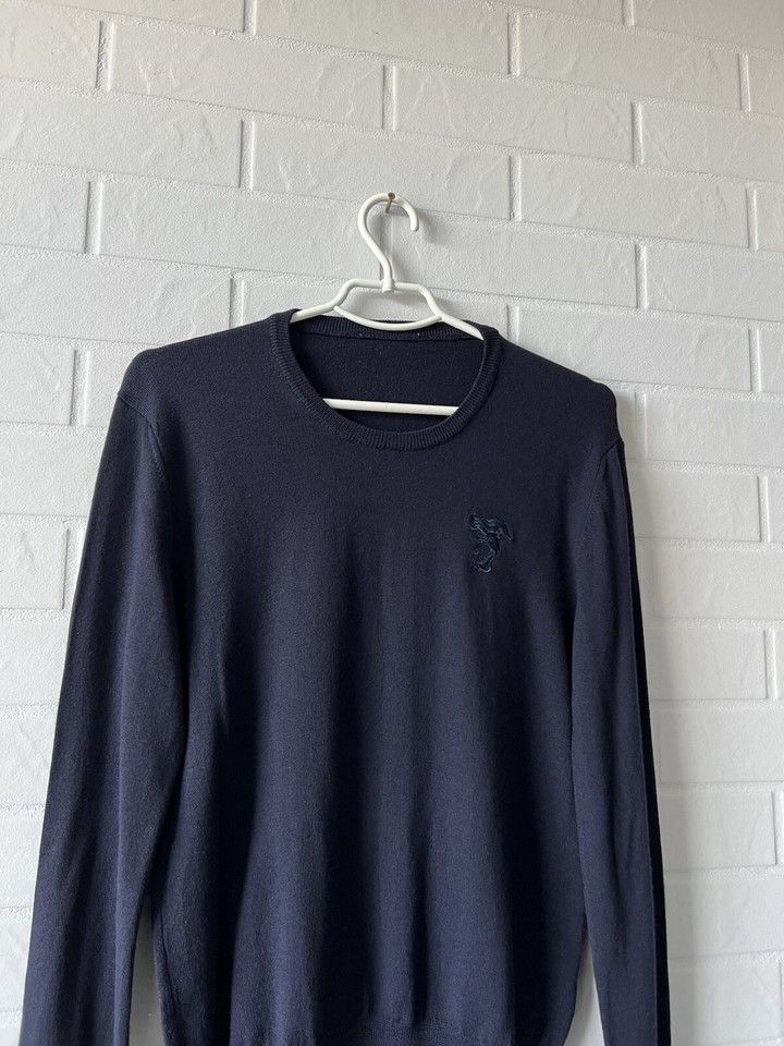 Versace Versace Collection Mens Wool Sweaters Blue Size M Size US M / EU 48-50 / 2 - 2 Thumbnail