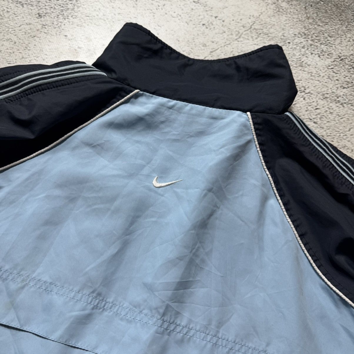 Nike vintage 90s nike zip hoodie drill Size US M / EU 48-50 / 2 - 10 Thumbnail