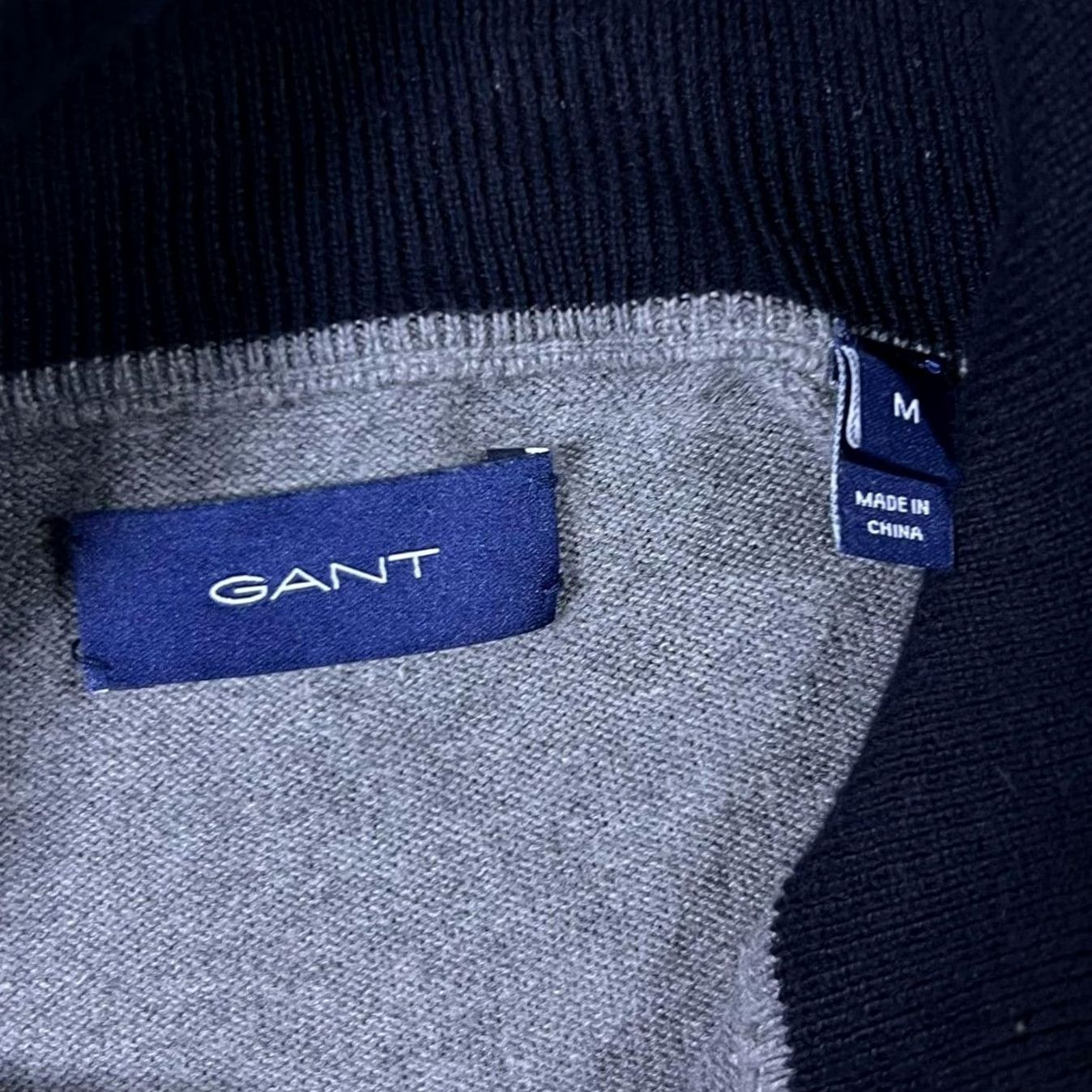 Gant GANT Classic Grey Embroidered Mini Logo 1/4 Zip Cotton Sweater Jumper Medium Mens Jumper Size US M / EU 48-50 / 2 - 3 Thumbnail