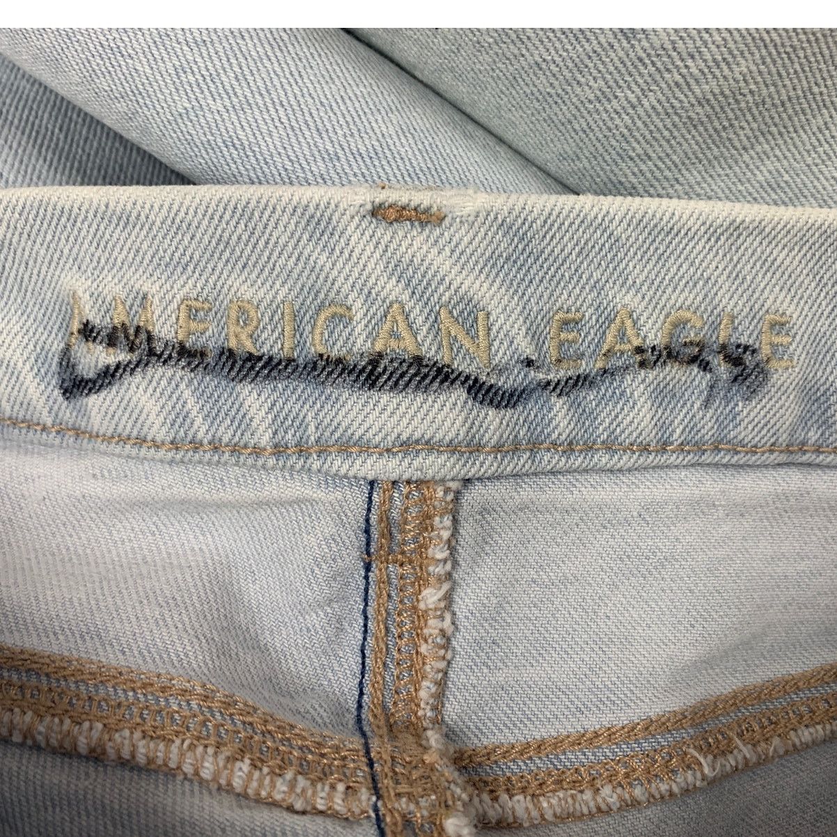 American Eagle Outfitters New American Eagle Womens Size 4 Straight Denim Blue Jeans Size 27" / US 4 / IT 40 - 5 Thumbnail