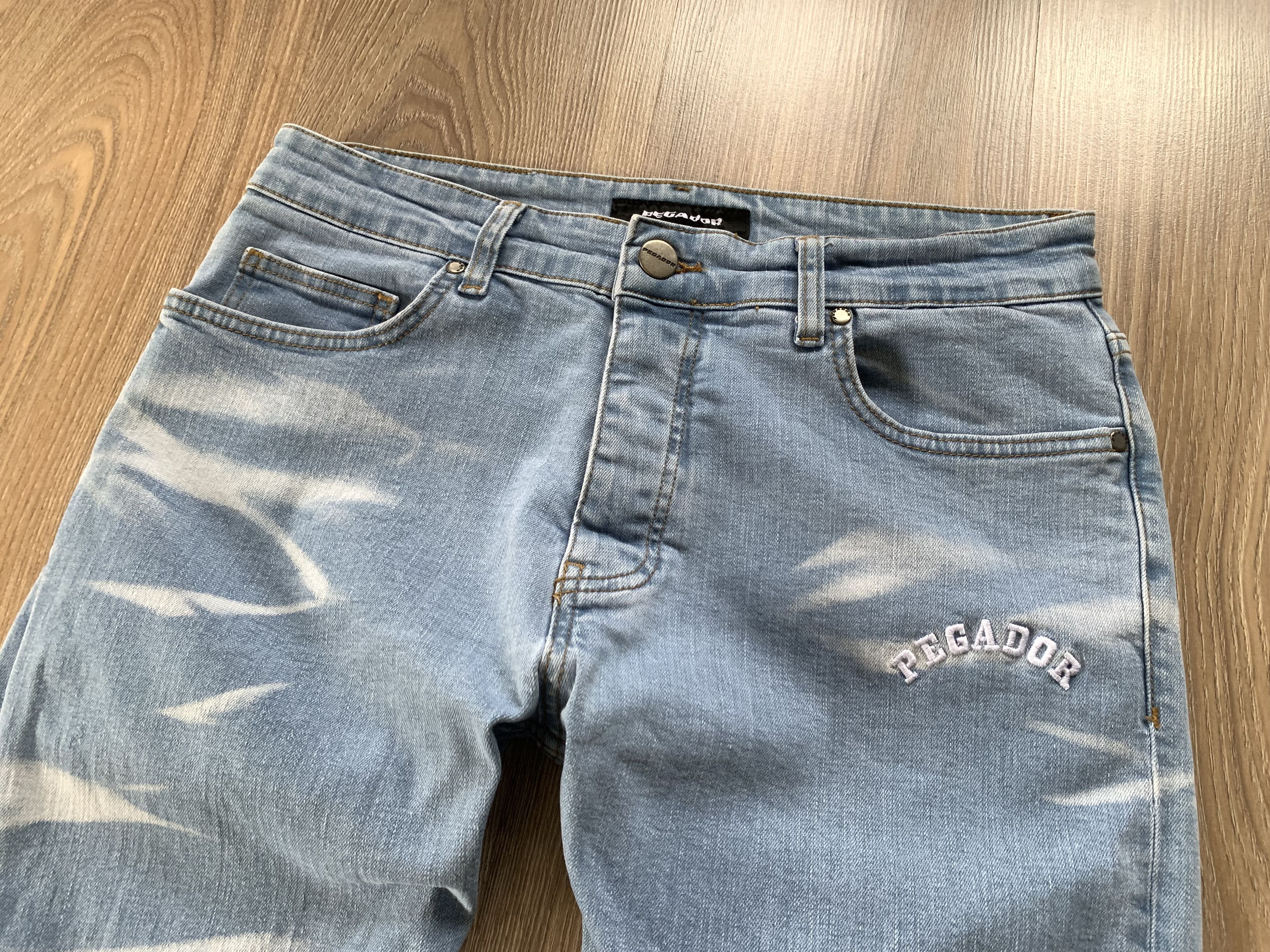 Other Mens Pegador Bray Straight Light Blue Zip Jeans Size US 32 / EU 48 - 3 Thumbnail