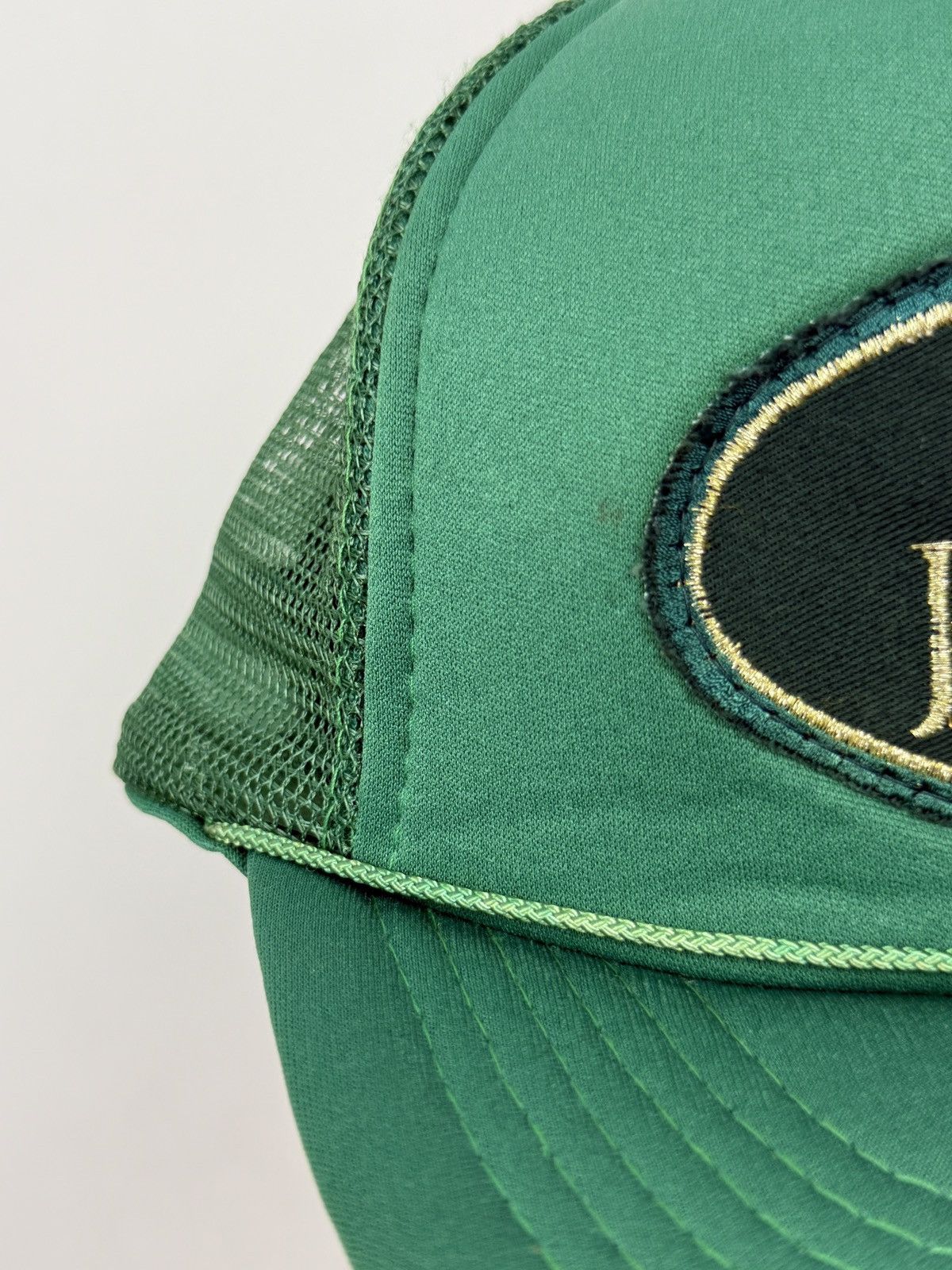 Vintage 1990s Vintage Jaguar Patch Logo Racing Foam Trucker Hat Cap Size ONE SIZE - 4 Thumbnail