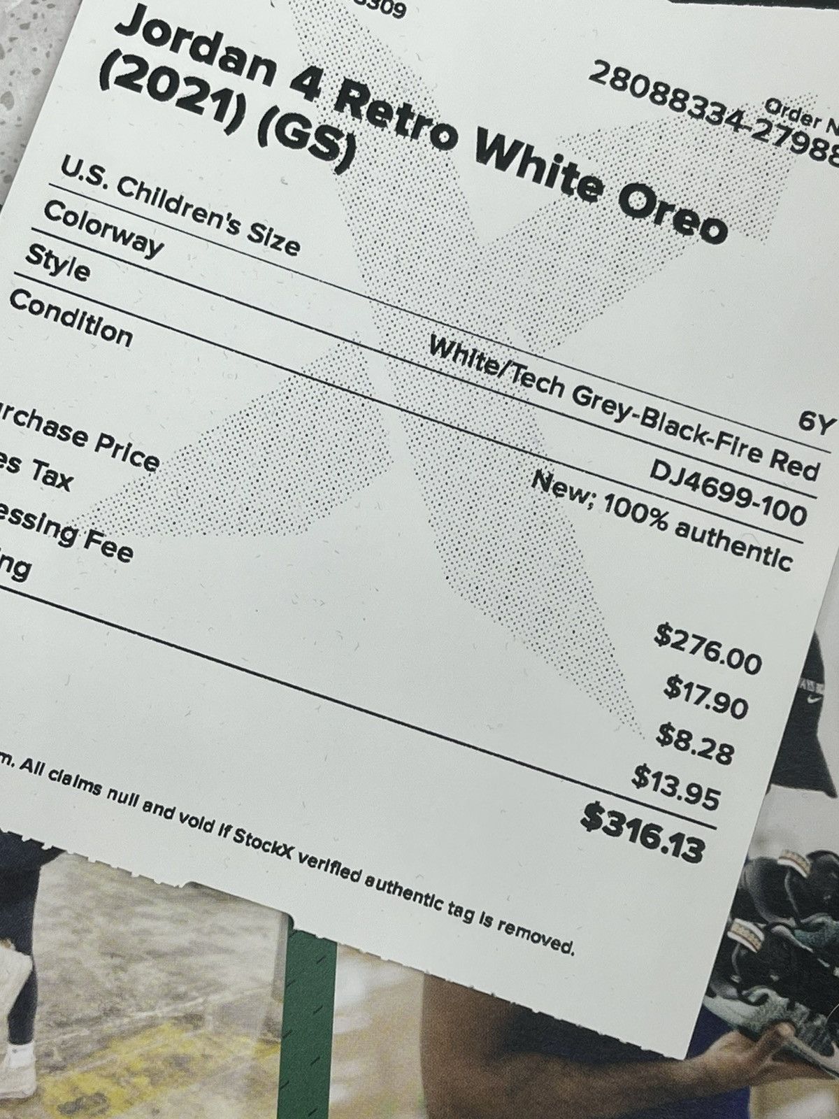 Jordan Brand Size 6y - Jordan 4 Retro Oreo White Size US 6 / EU 39 - 12 Thumbnail