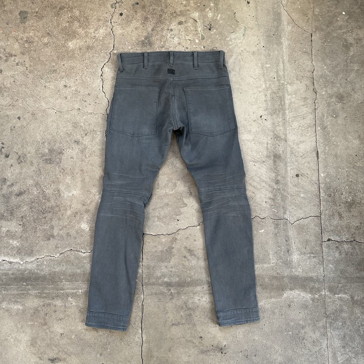 G-Star G Star 5620 3D Zip Knee waxed biker pants Size US 30 / EU 46 - 7 Thumbnail
