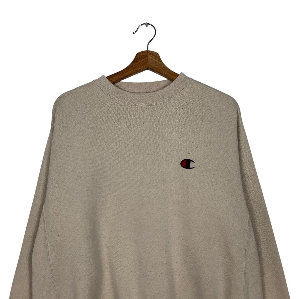 Champion CHAMPION Small Logo Crewneck Sweatshirt Nude #2007-C87 Size US M / EU 48-50 / 2 - 2 Thumbnail