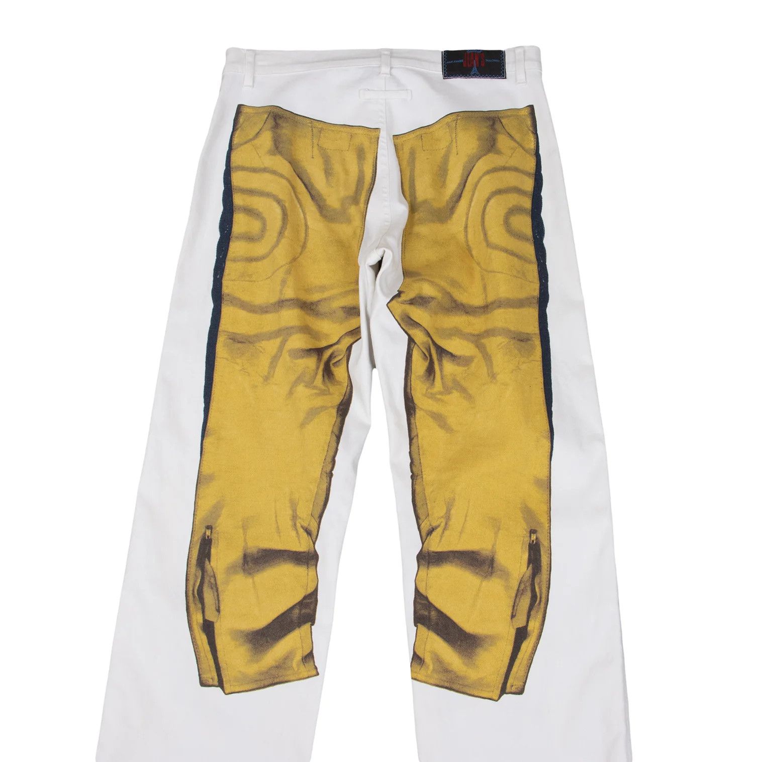 Jean Paul Gaultier Trompe L'Oeil Cotton Stretch Pants in White Size US 32 / EU 48 - 12 Thumbnail