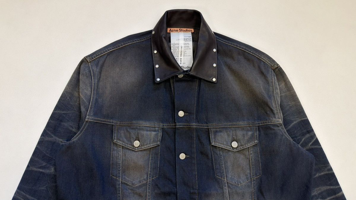 Acne Studios Studded Dirty Washed Oversized Denim Jacket Size US M / EU 48-50 / 2 - 3 Thumbnail