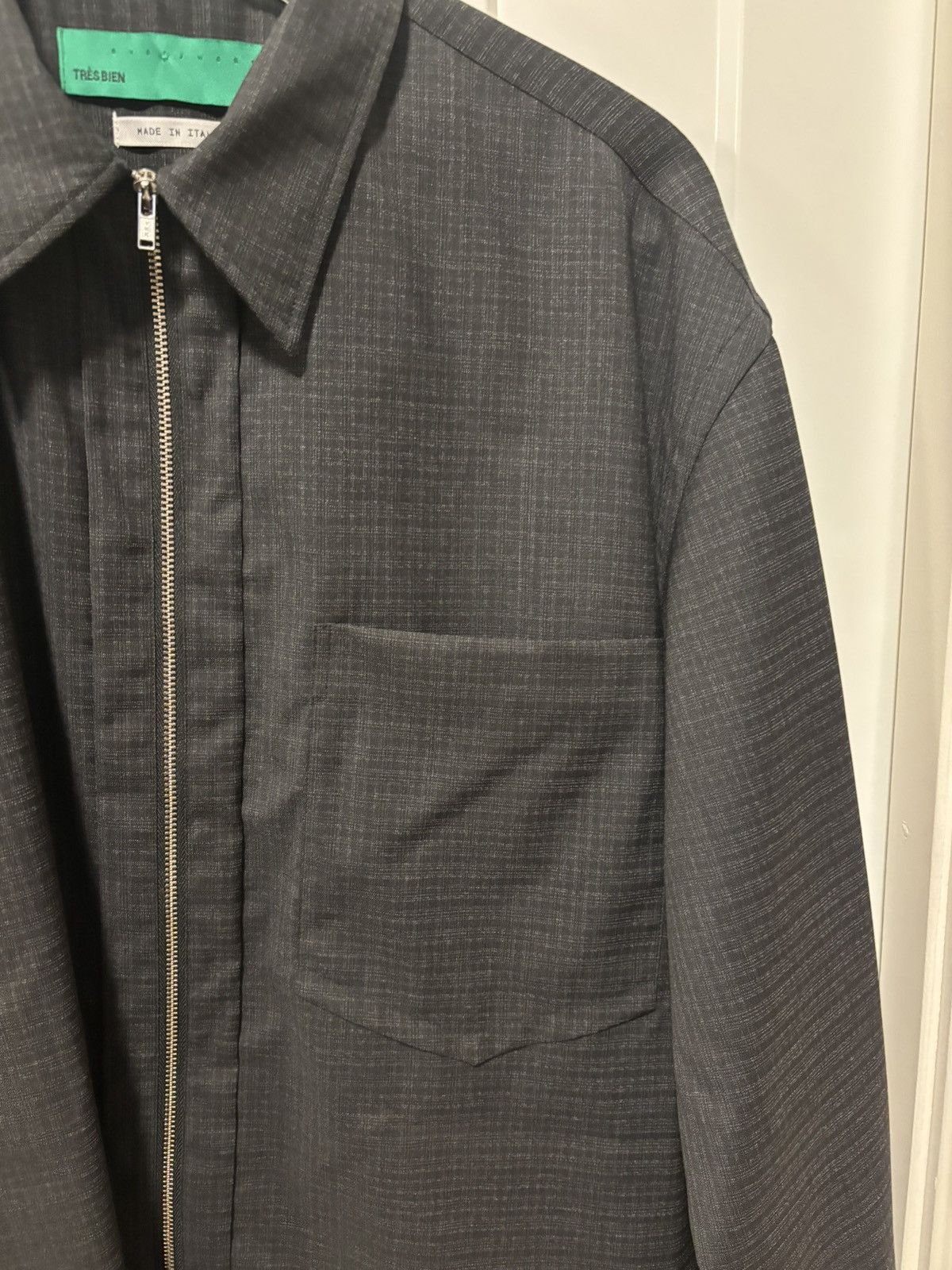 Tres Bien Tres Bien Everywear Wool Zip Shirt Size US M / EU 48-50 / 2 - 4 Thumbnail