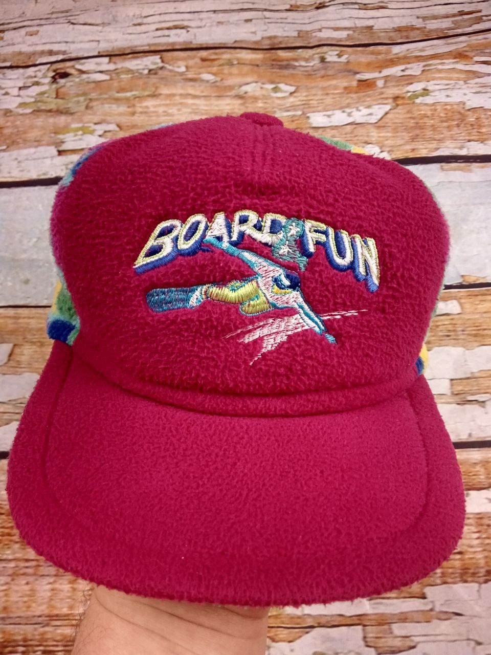 Vintage Vintage Skateboarding Fleece Cap Hat Boardfun Size L/XL Size ONE SIZE - 1 Thumbnail
