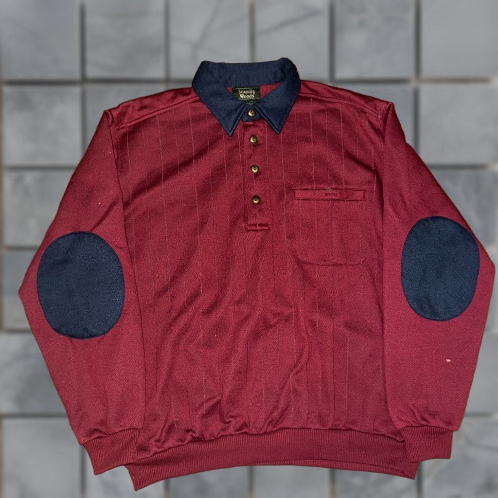 Vintage Scandia Woods Rugby Polo Shirt Maroon Large L Men Shirt Polo Rugby 23x25 Size US L / EU 52-54 / 3 - 1 Thumbnail
