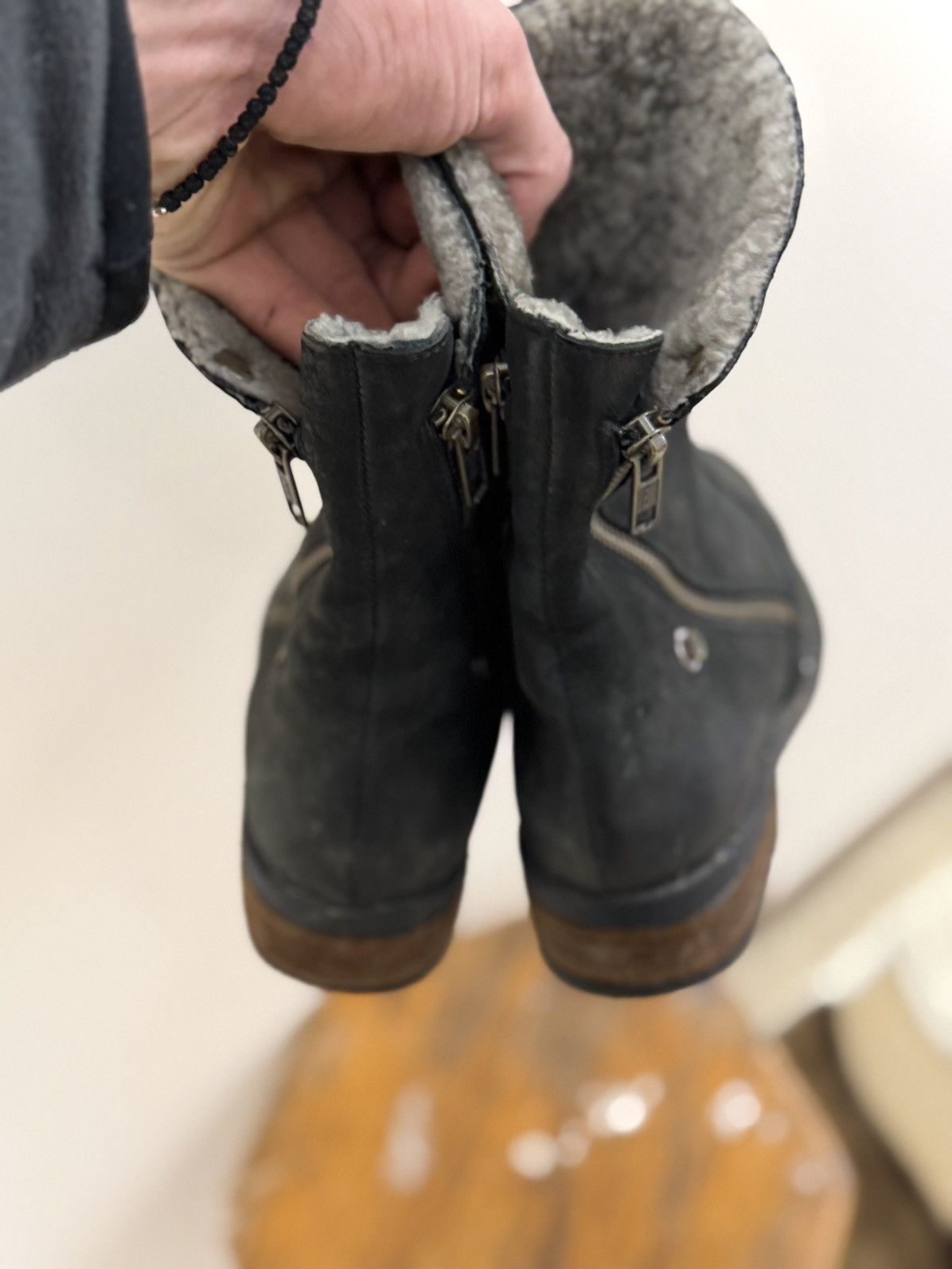 Japanese Brand VTG Ankle-Zip Vestern Distressed Buckle Strap Biker Boots Size US 9 / IT 39 - 7 Thumbnail