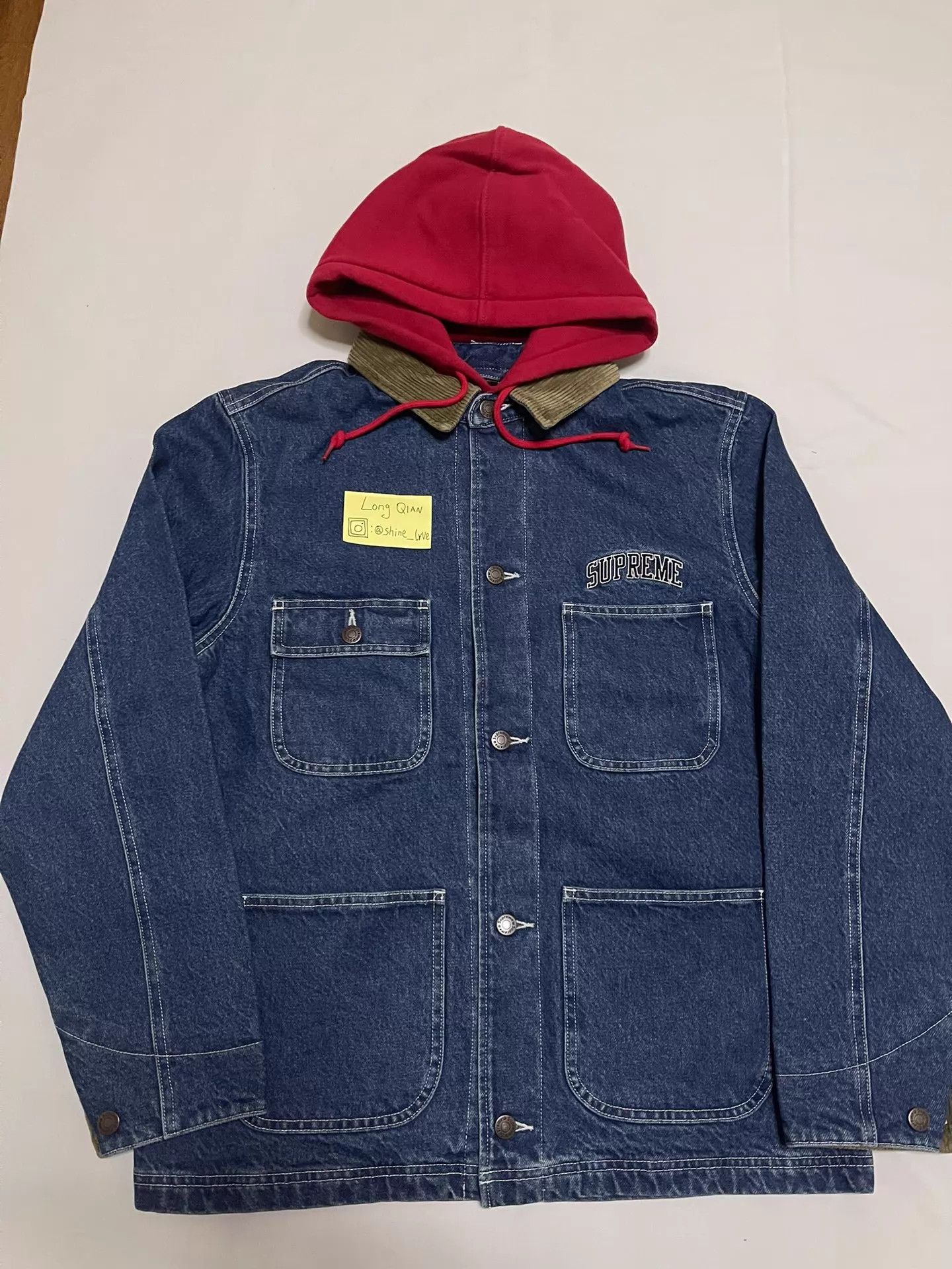 Superdry Supreme Red Riding Hood Denim Hooded Chore Coat M New Size M / US 6-8 / IT 42-44 - 1 Thumbnail