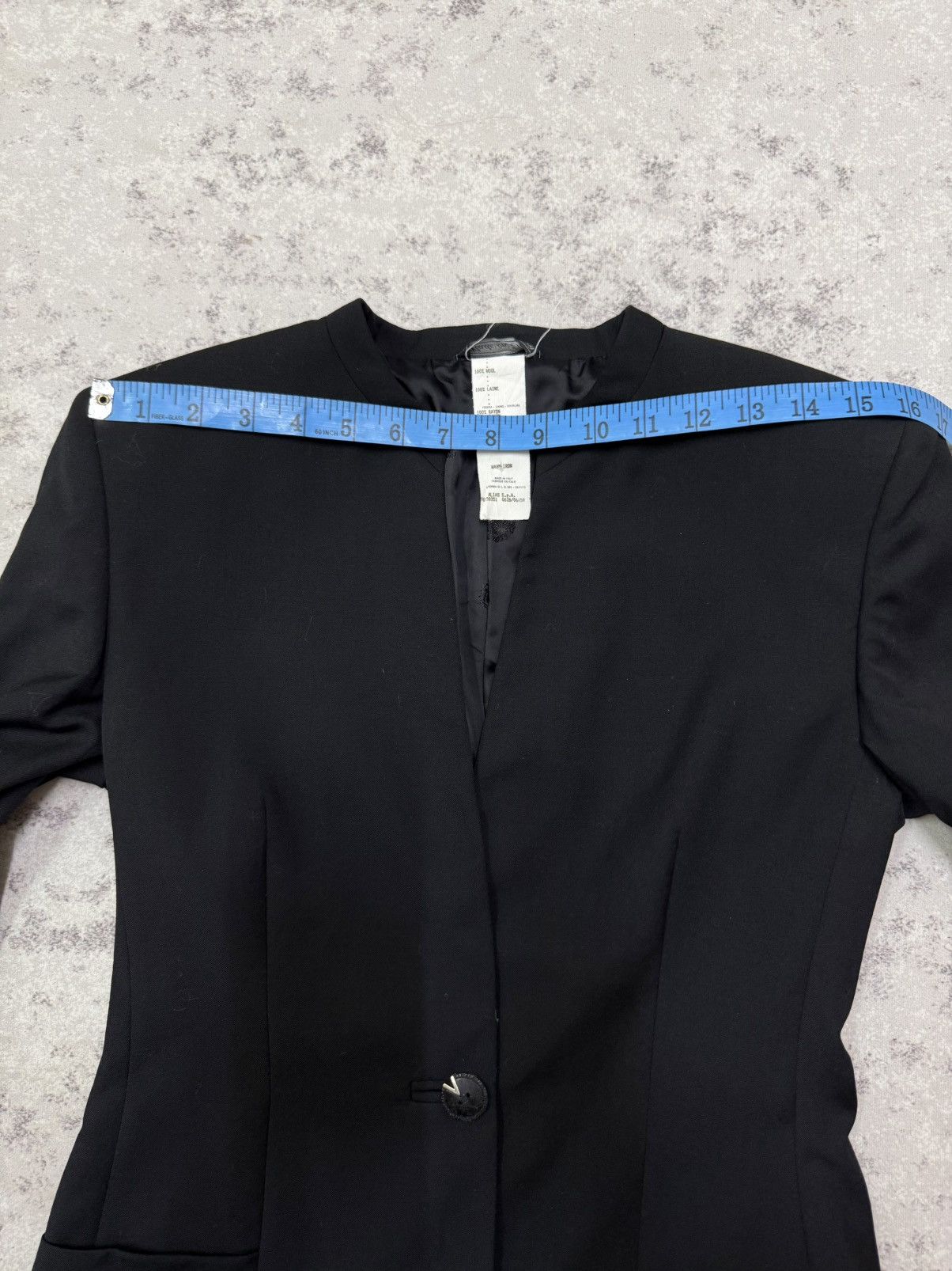 Versace Vintage 90s Gianni Versace Couture Minimalist Blazer Size XS / US 0-2 / IT 36-38 - 19 Thumbnail