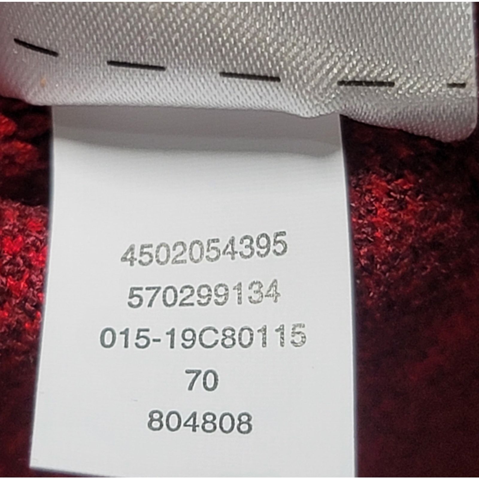 Other Red Burgundy Camo 1/4 Zipper Pullover Sweater Top Large Size L / US 10 / IT 46 - 4 Thumbnail