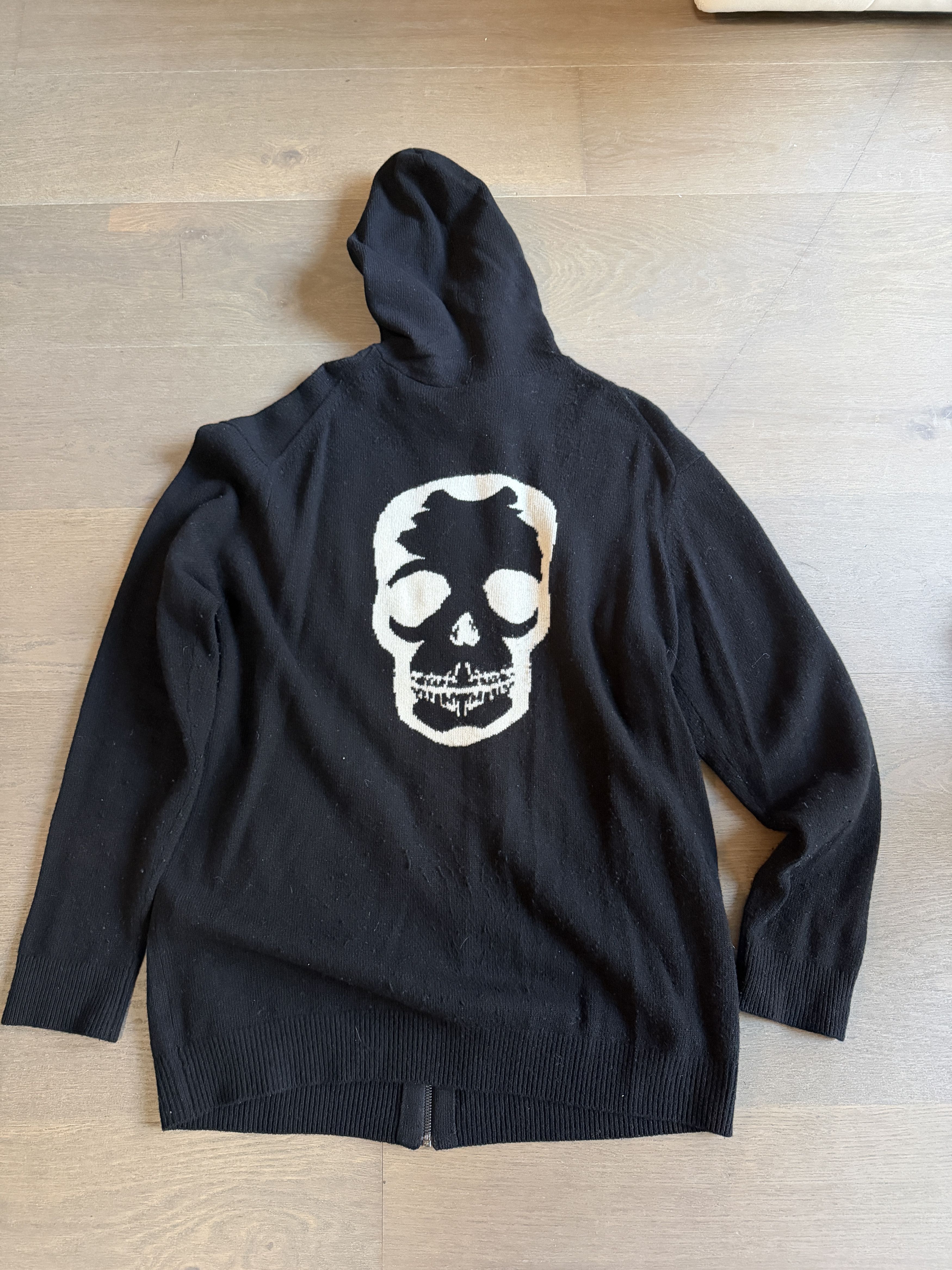 Zadig & Voltaire Zadig & Voltaire Skull Black Zip Hoodie Zip Cotton Sz XL Size US XL / EU 56 / 4 - 1 Thumbnail