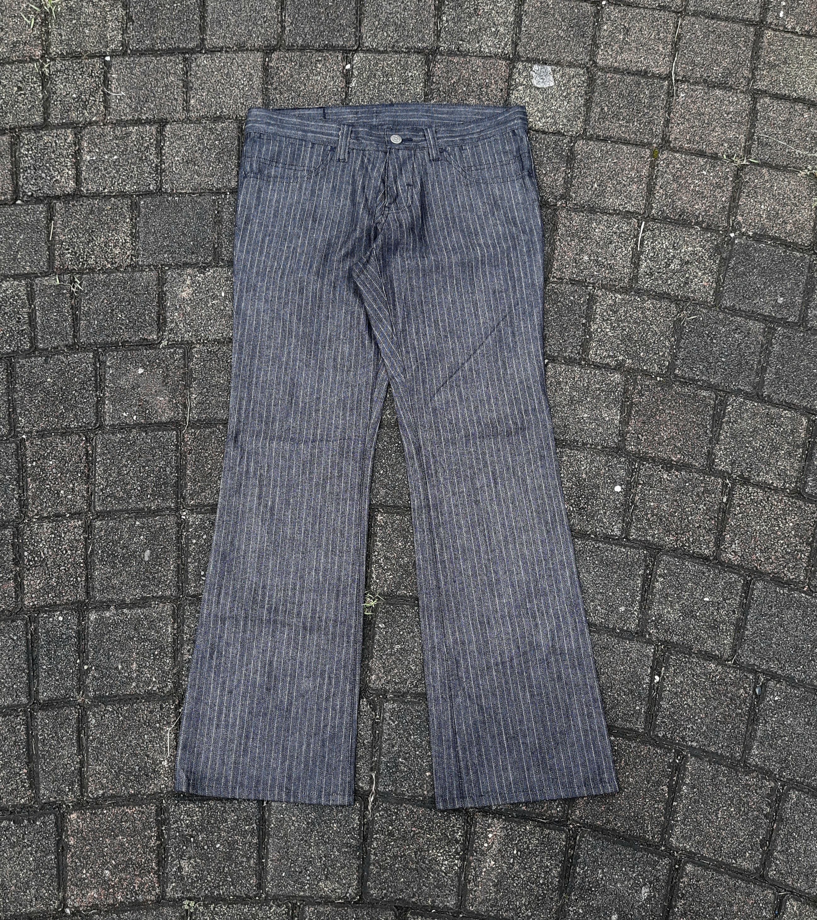 Tornado Mart TORNDO MART Stripe Flare Jeans Size US 33 - 1 Thumbnail