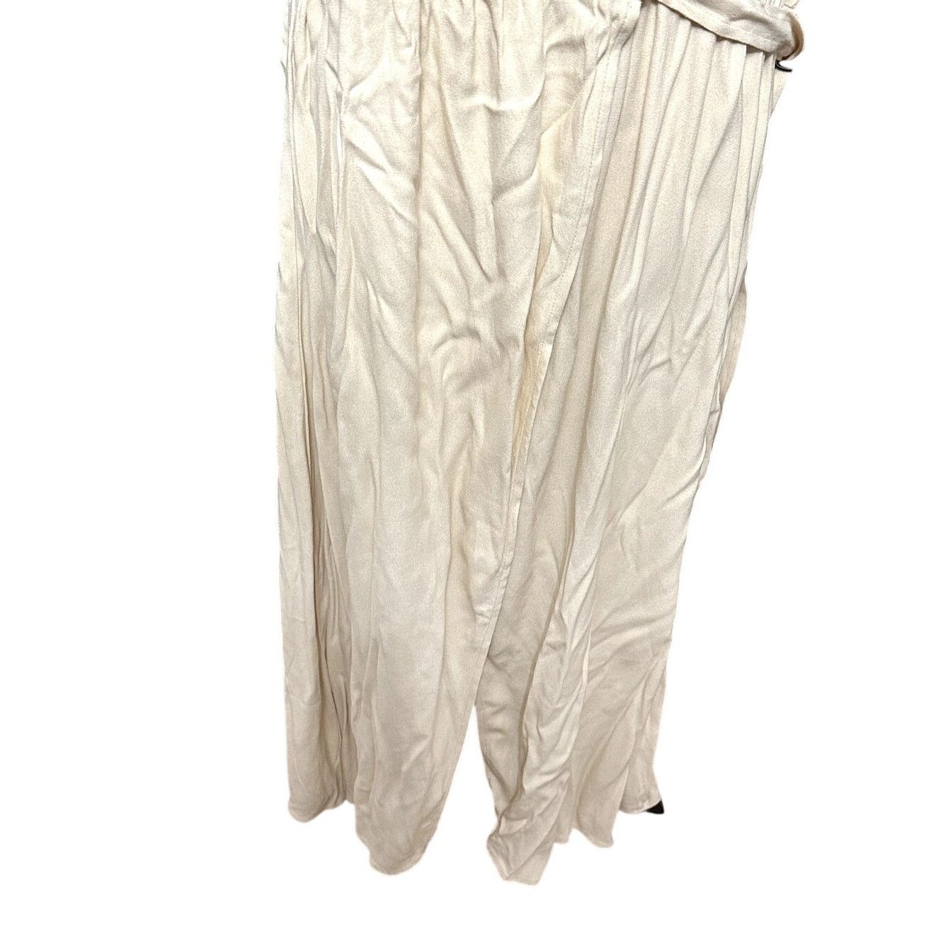Other Halogen Midi Wrap Dress Notch Lapel Sleeveless Cream 1X NWT Size XL / US 12-14 / IT 48-50 - 4 Thumbnail
