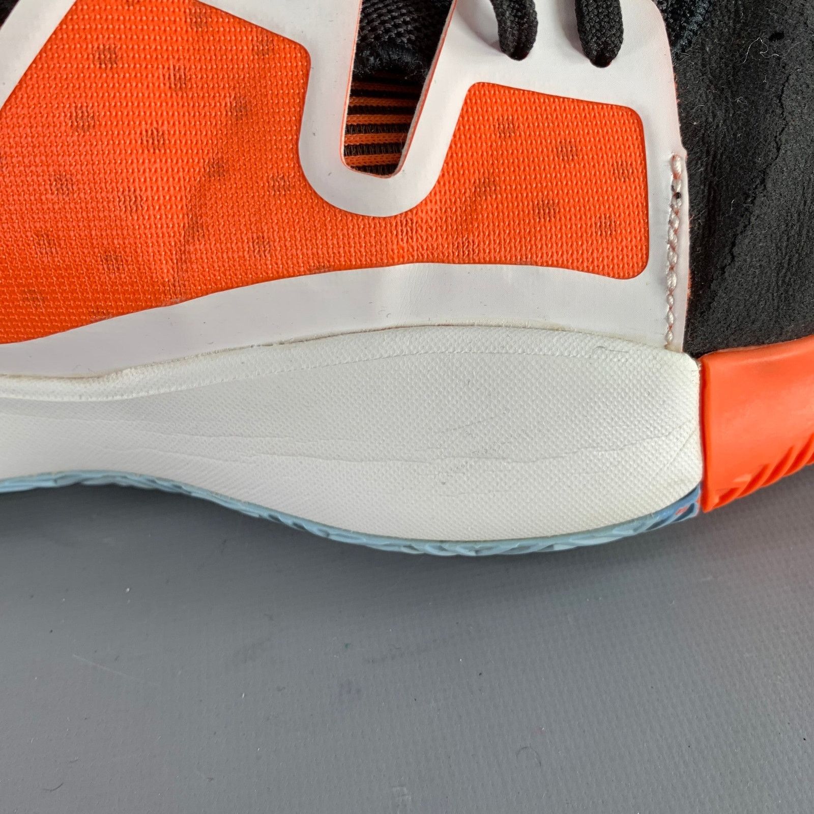 Adidas Pro Vision Hi Res Orange Black White Mesh Sneakers Size US 11.5 / EU 44-45 - 10 Thumbnail