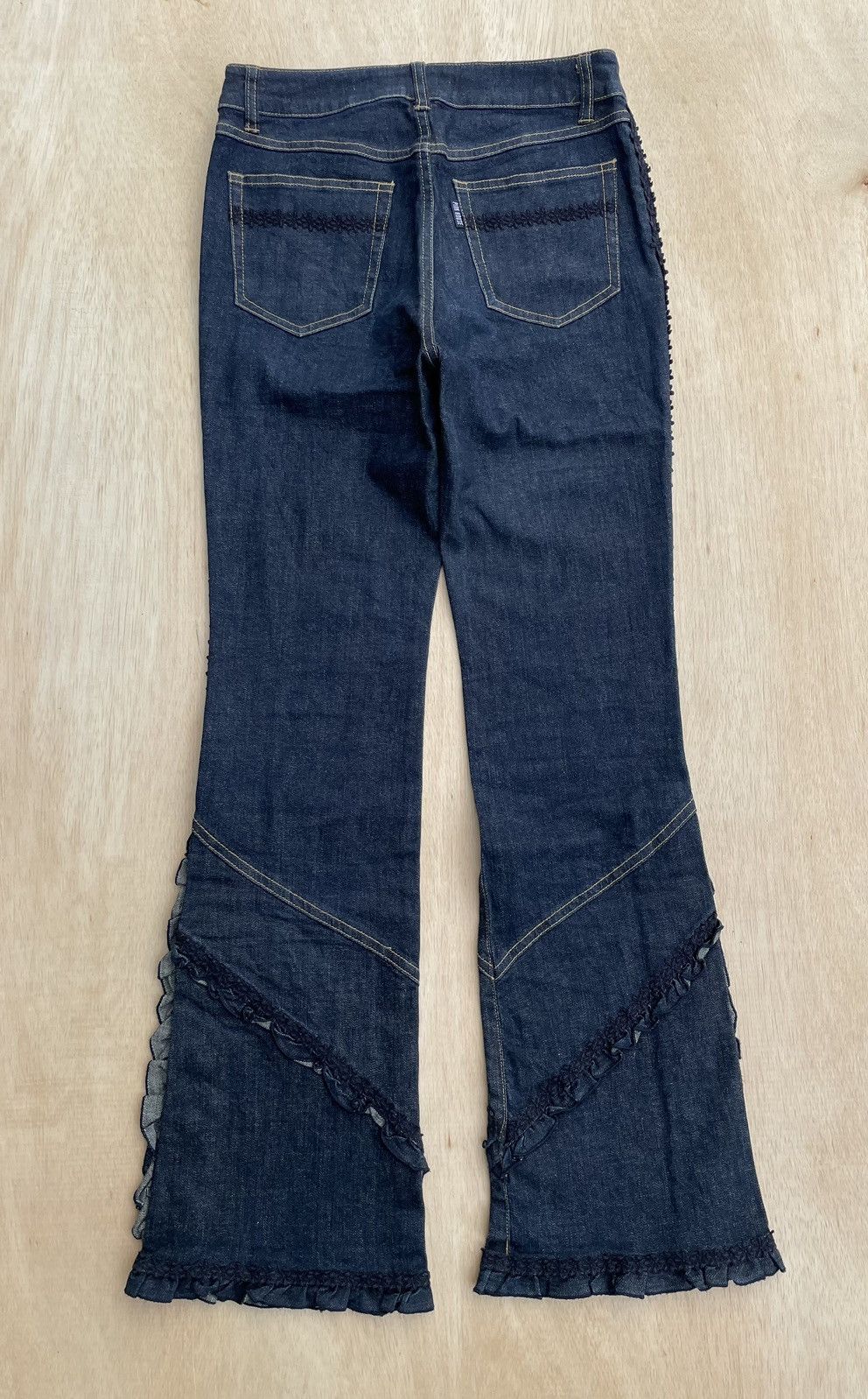 Hysteric Glamour × If Six Was Nine × Japanese Brand Pink House Flare Jeans Gothic Boot Cut Size 28" / US 6 / IT 42 - 4 Thumbnail