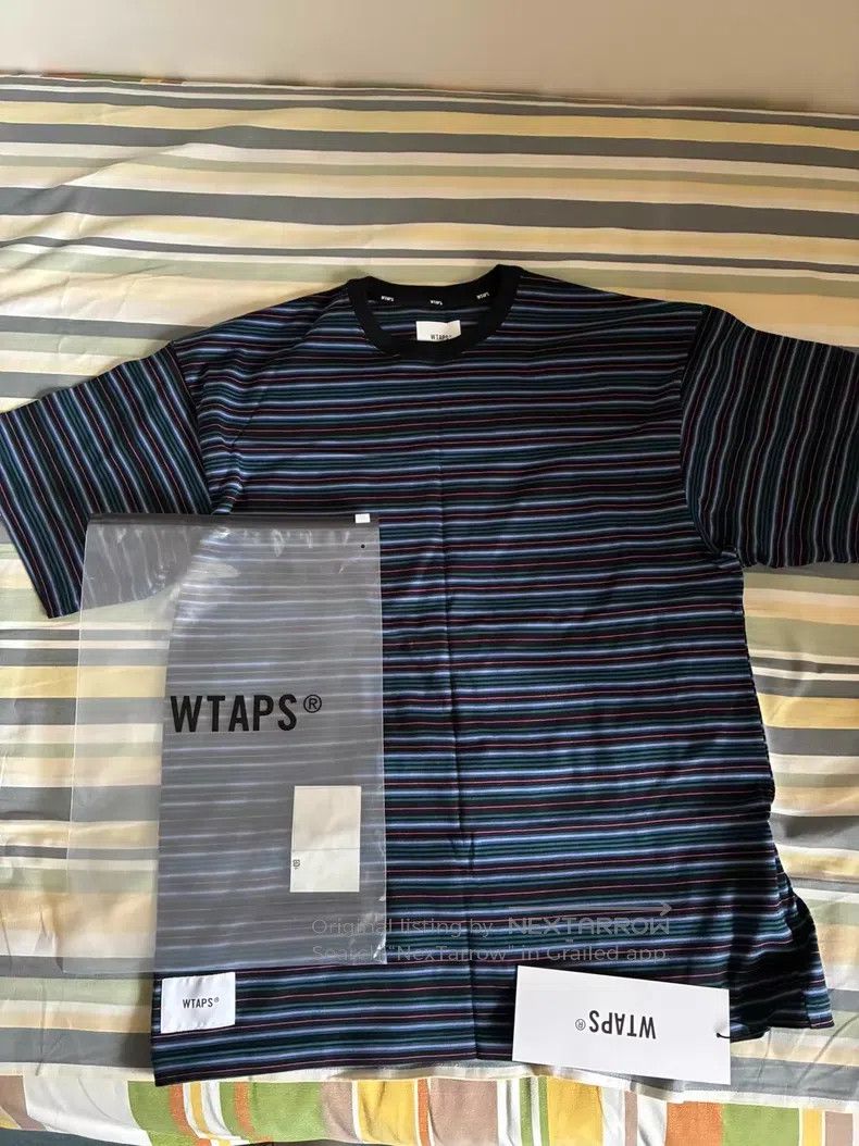 Wtaps Wtaps Striped short-sleeve T-shirt purple Size US XL / EU 56 / 4 - 1 Thumbnail