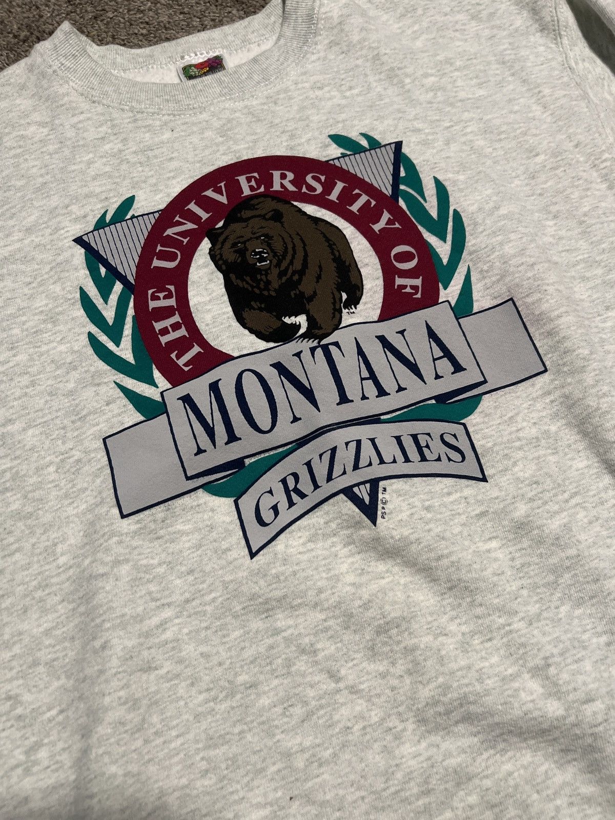 Fruit Of The Loom Vintage Montana Grizzlies Crewneck Size US M / EU 48-50 / 2 - 2 Thumbnail