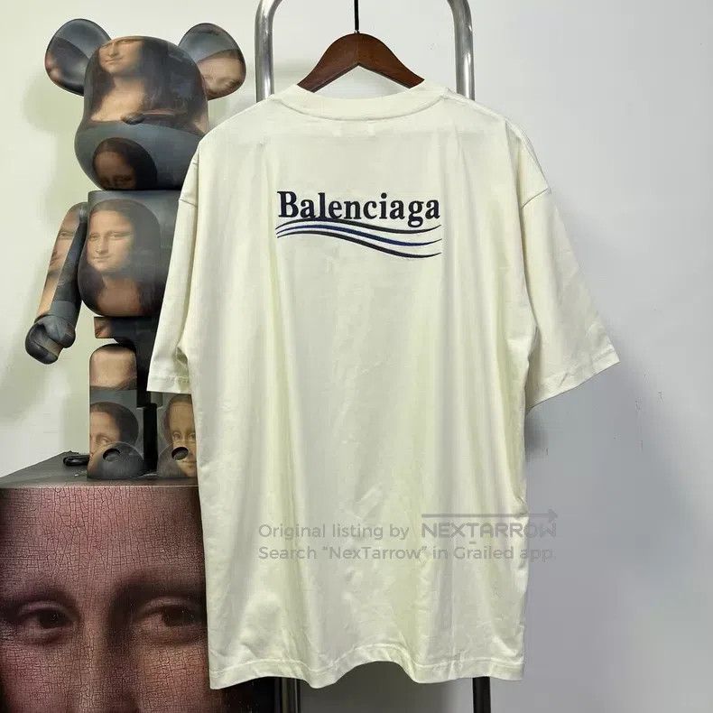 Balenciaga Balenciaga Embroidered wave short-sleeve Size US S / EU 44-46 / 1 - 2 Thumbnail