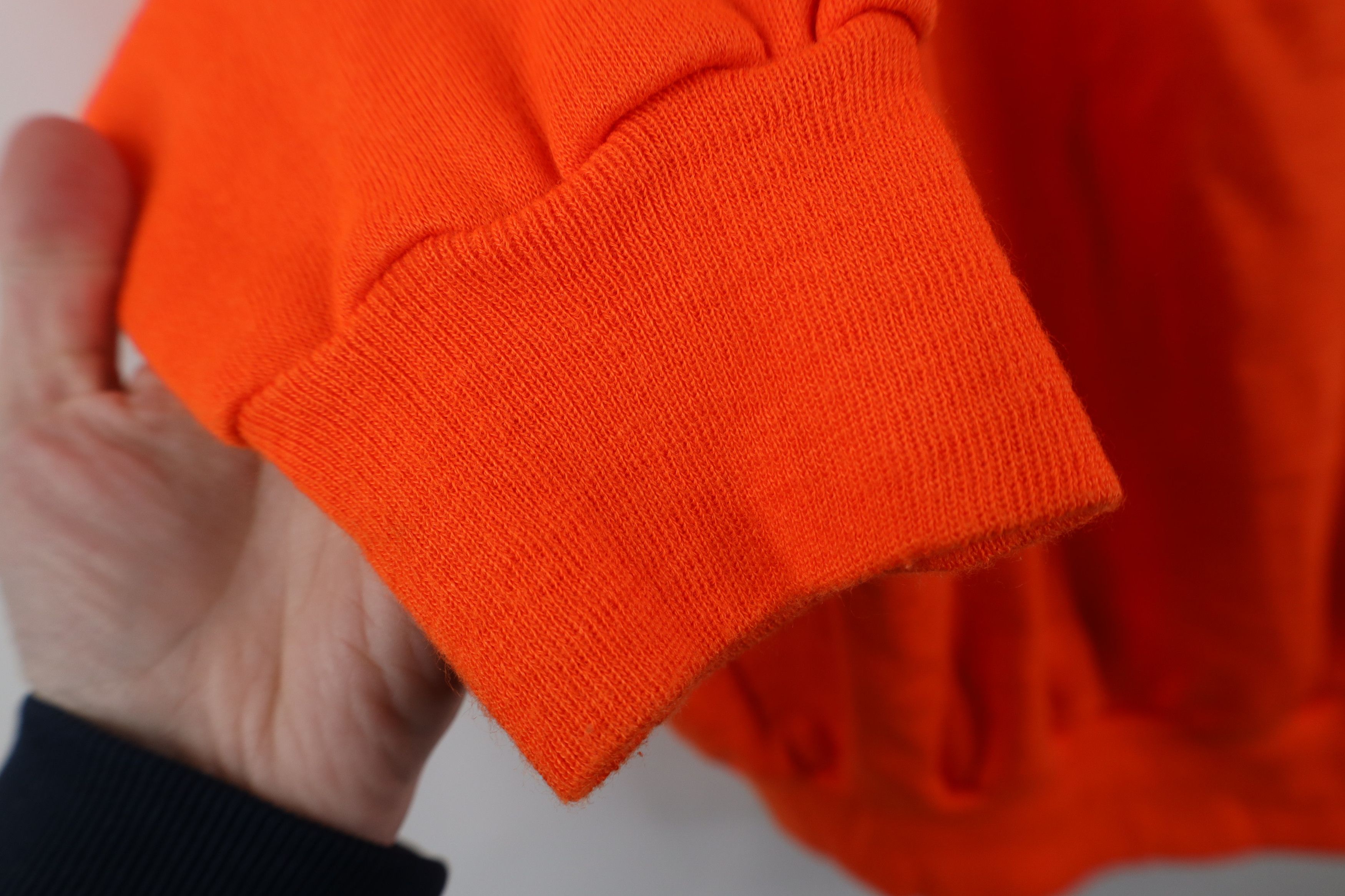 Vintage Vintage 80s 90s Streetwear Blank Sweatshirt Blaze Orange Size US L / EU 52-54 / 3 - 6 Thumbnail