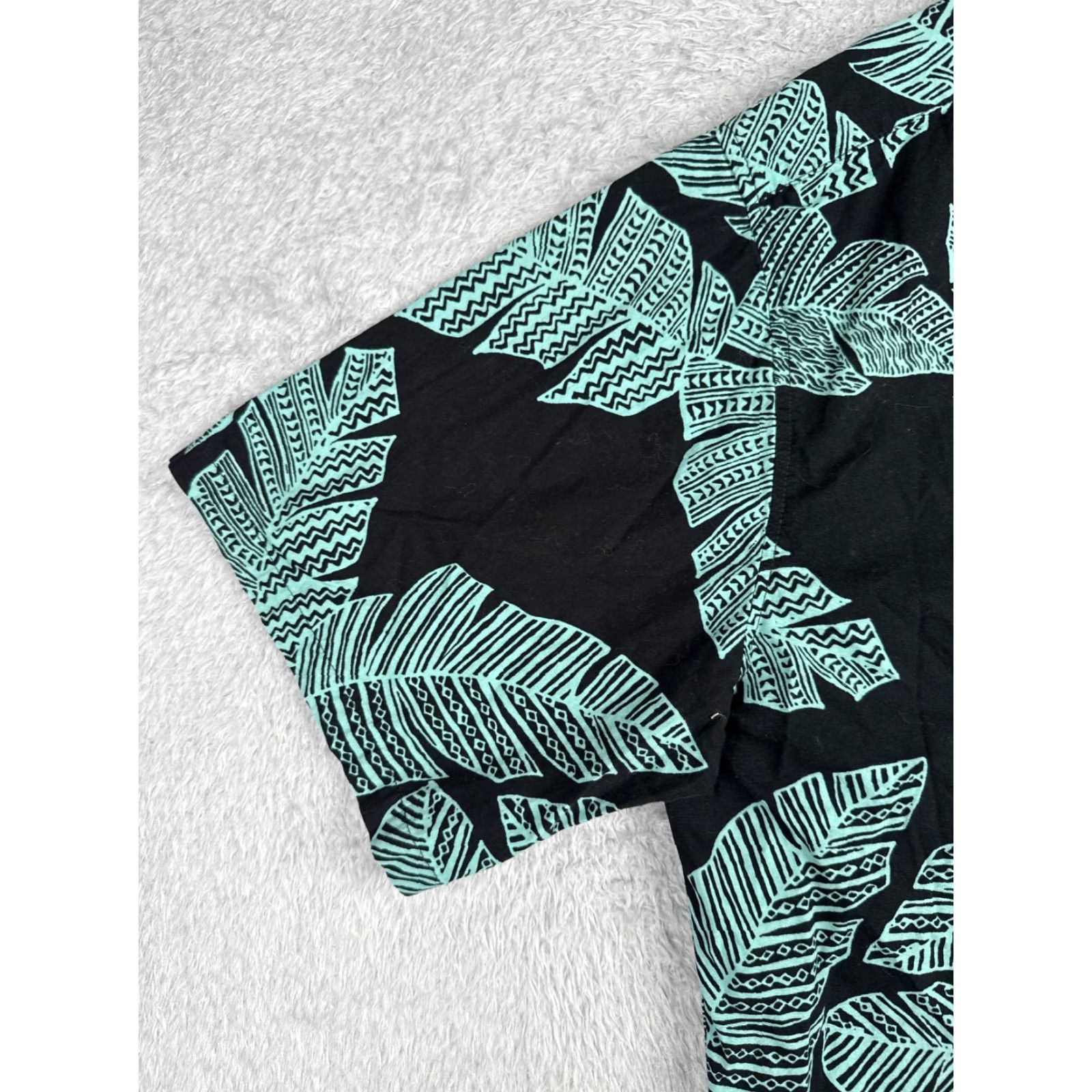 Vintage Cooke Street Shirt Men 2XL XXL Black Palm Leaf Hawaiian Button Up Cotton Casual Shirt Size US XXL / EU 58 / 5 - 3 Thumbnail