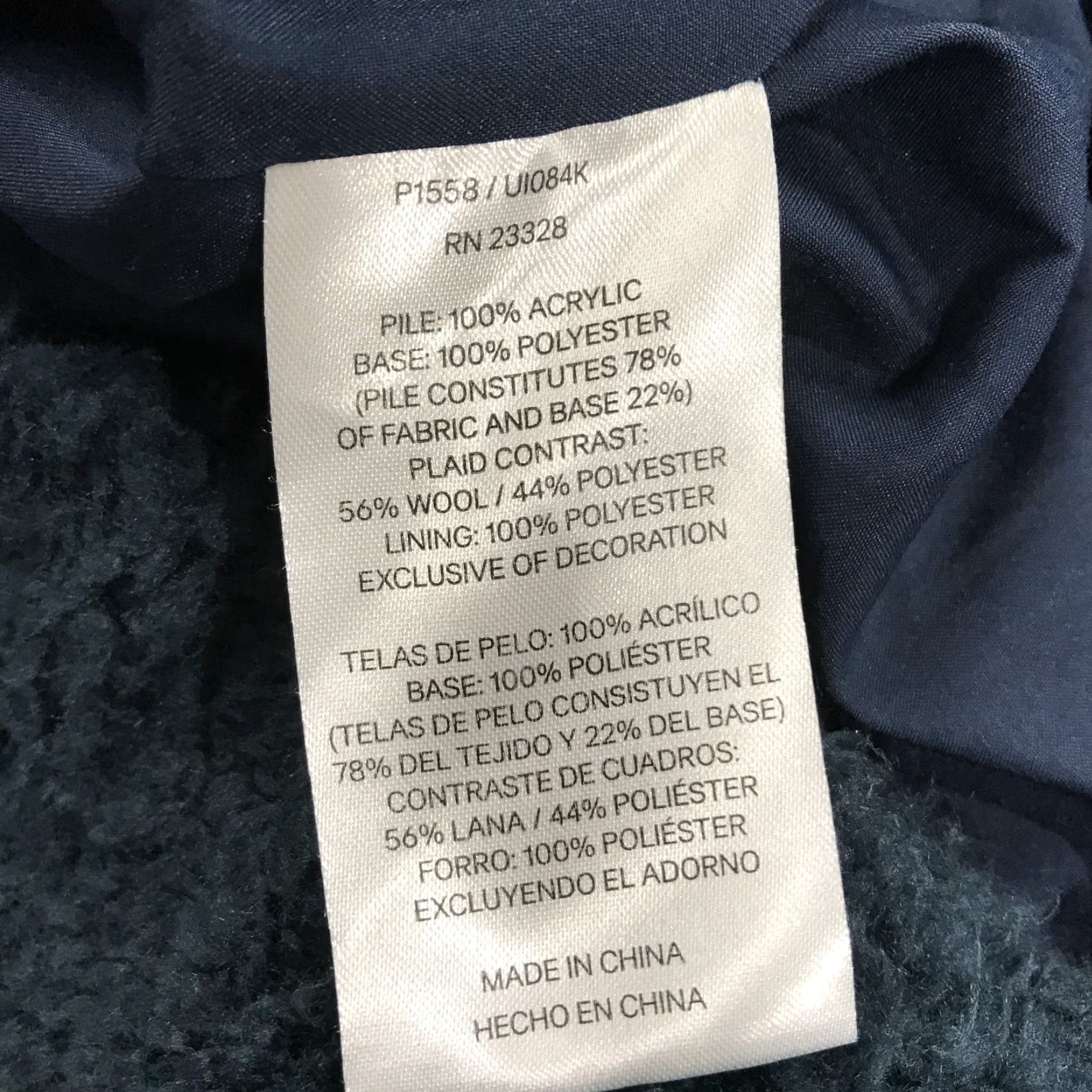 Pendleton Pendleton Womens XL Blue Deep Pile Fleece Lined Heavy Full Zip Outdoor Jacket Size XL / US 12-14 / IT 48-50 - 7 Thumbnail
