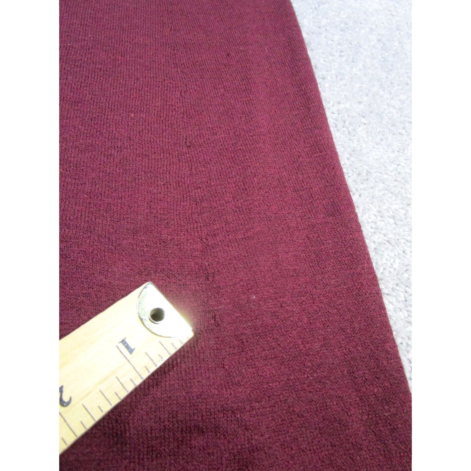 Eileen Fisher VINTAGE Eileen Fisher Sweater Dress Womens PP Burgundy Wool Knit Blouson Short Sleeve Pullover Knit Dress Petite Women Blouson, Sweater Dress Size XXS / US 00 / IT 34 - 7 Thumbnail