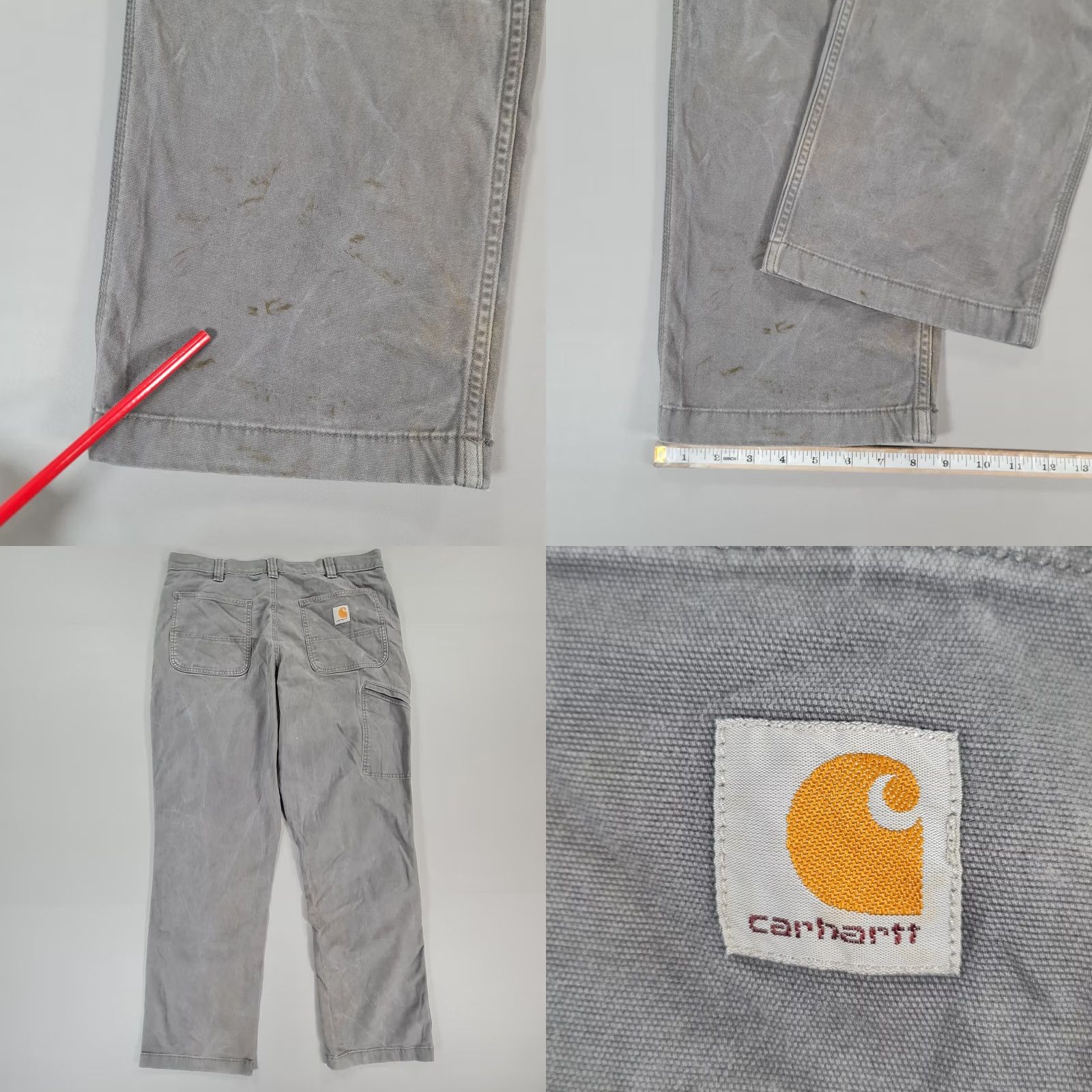 Carhartt Carhartt Pants Mens 36 Trousers Grey W36 L32 Relaxed Fit Flex Canvas Size US 36 / EU 52 - 8 Thumbnail