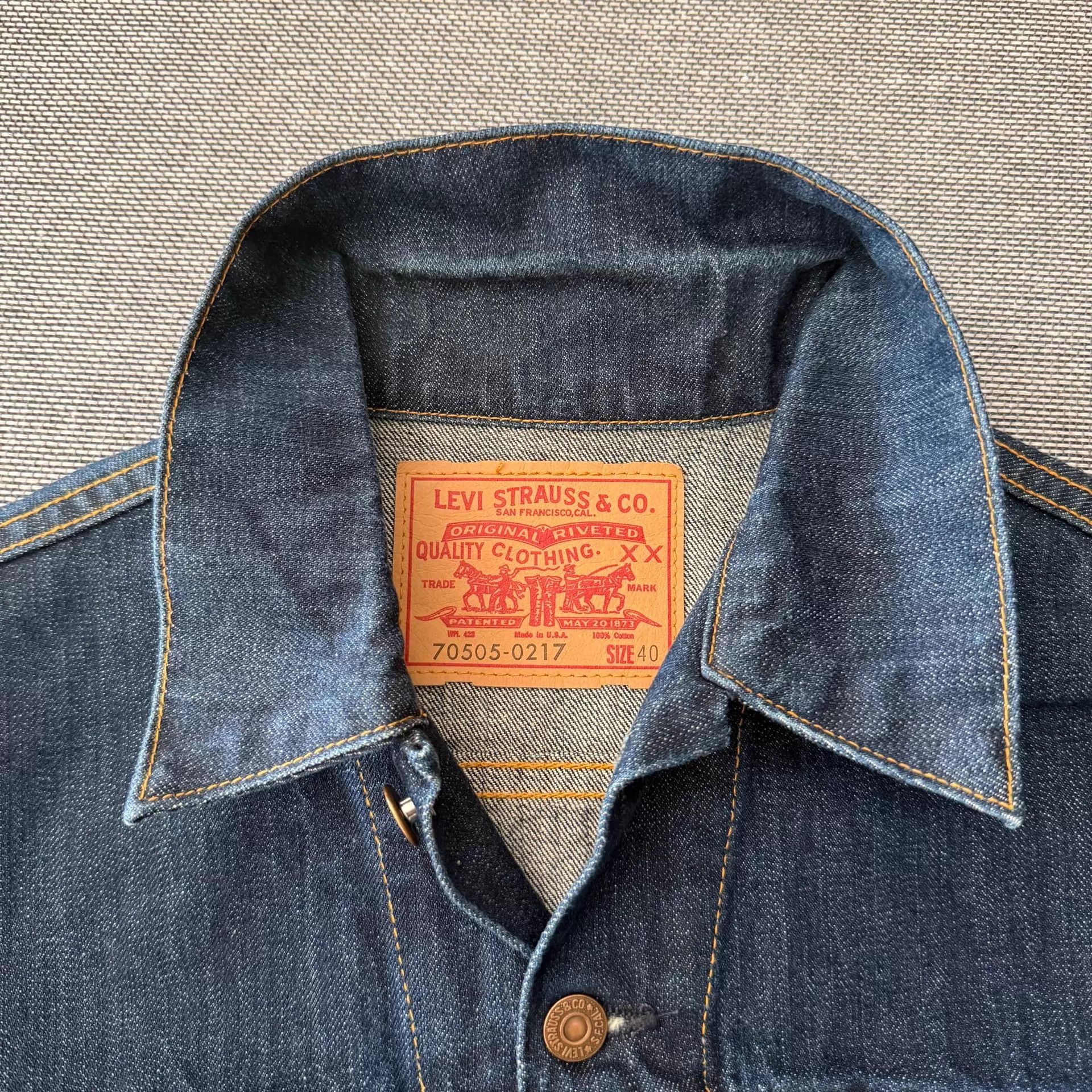 Levi's Levi's LVC 70505-0217 Type4 555 Factory Denim Jacket Size US S / EU 44-46 / 1 - 3 Thumbnail