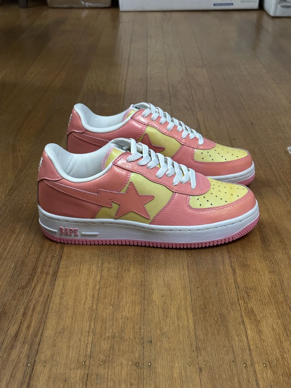 Bape BAPE STA FS-001 GLITTER PINK Size US 9.5 / EU 42-43 - 4 Thumbnail
