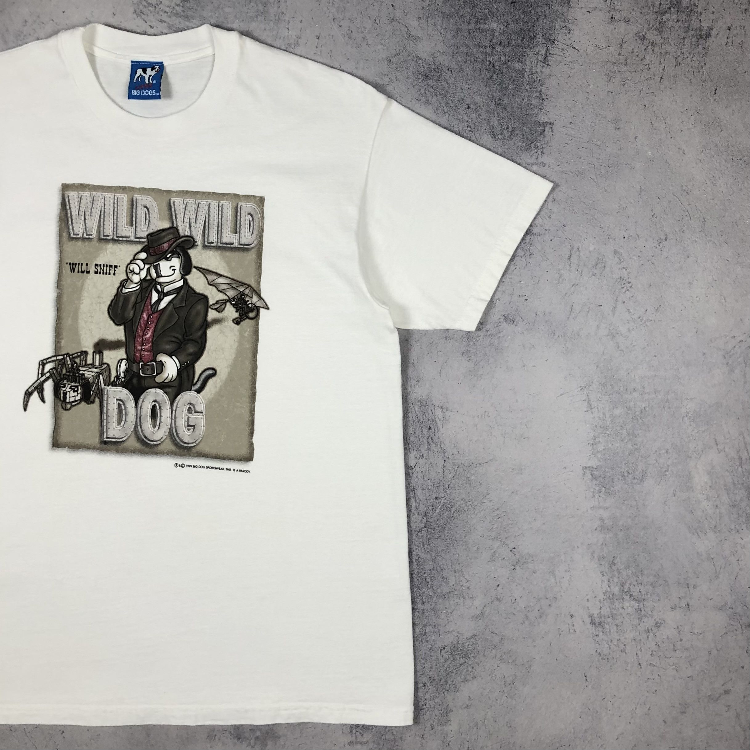 Big Dogs 1999 Big Dog Wild Wild West Will Smith Parody US Tee Size US M / EU 48-50 / 2 - 6 Thumbnail