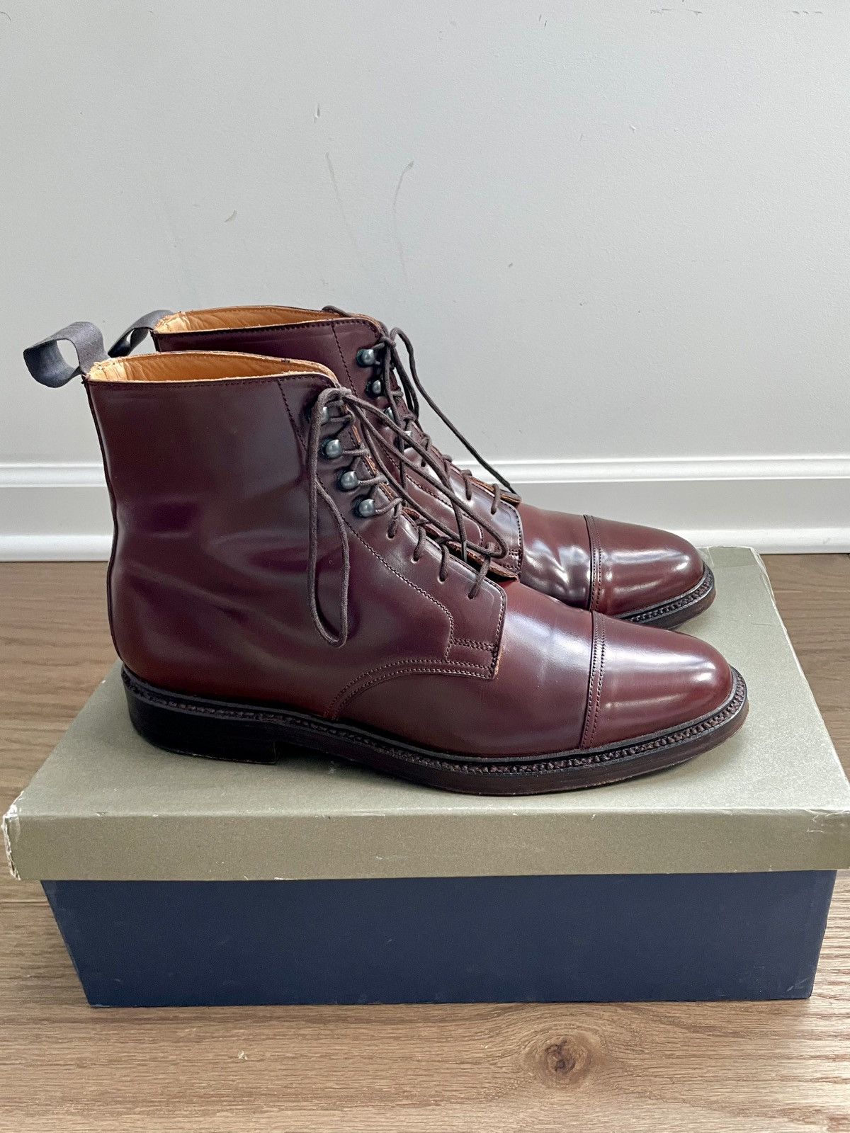 Crockett Jones (Peal Co Brooks Brothers) Cordovan Boot 8D