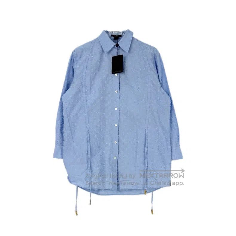 Louis Vuitton Louis Vuitton Blue dark full print shirt Size XXS / US 00 / IT 34 - 1 Thumbnail